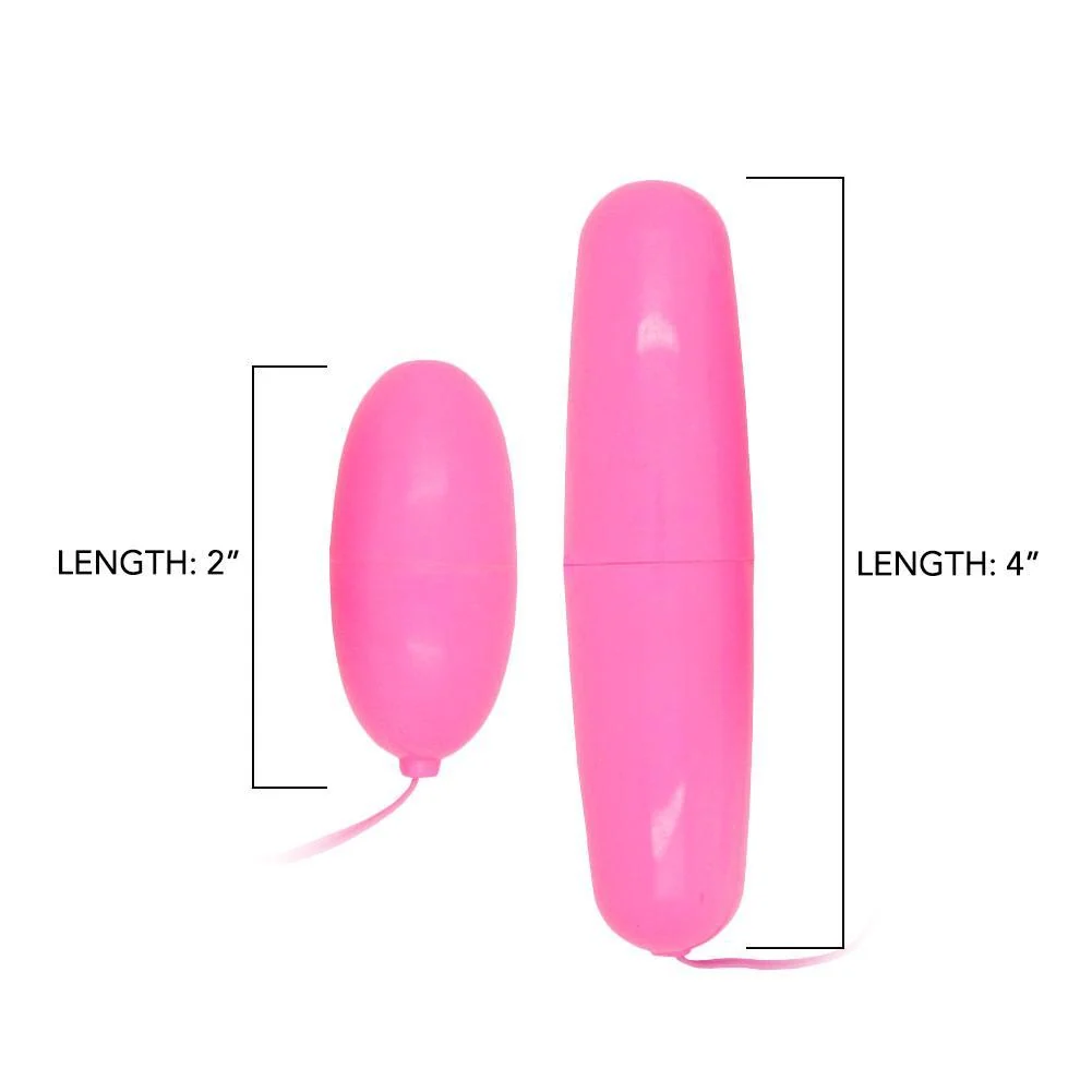 Pink B.O.B. Dual Vibrating Bullets for Couples