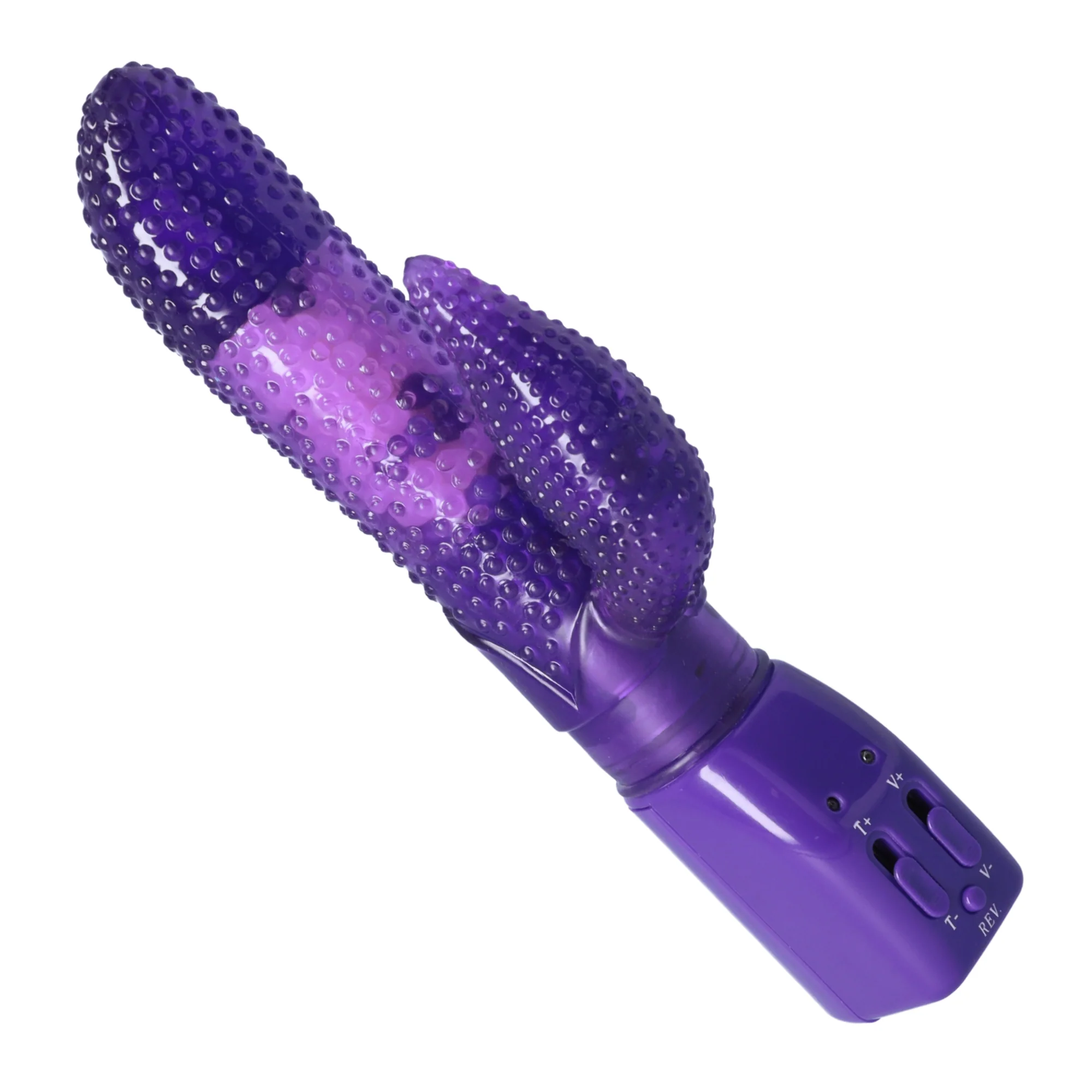 Dual-Action Rotating Tongue G-Spot Vibe with Clitoral Stimulator