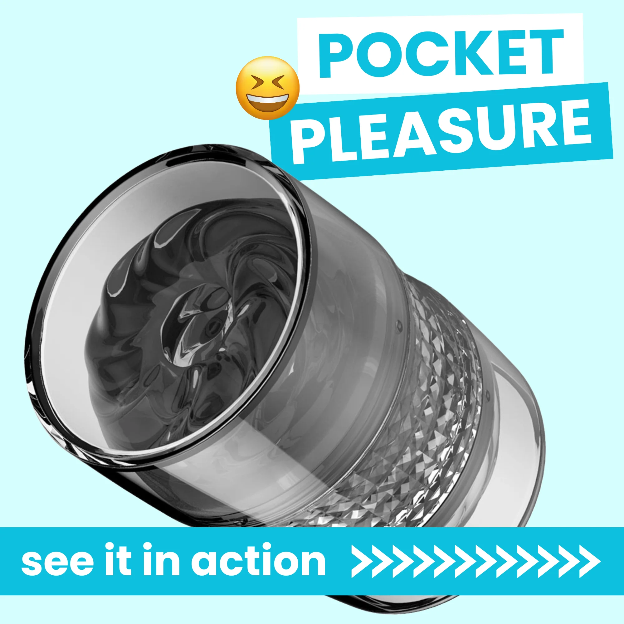 Open-Ended Sucking Masturbator with Textured Sleeve