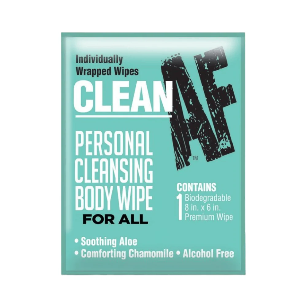Clean AF Personal Body and Toy Cleansing Wipes for Travel