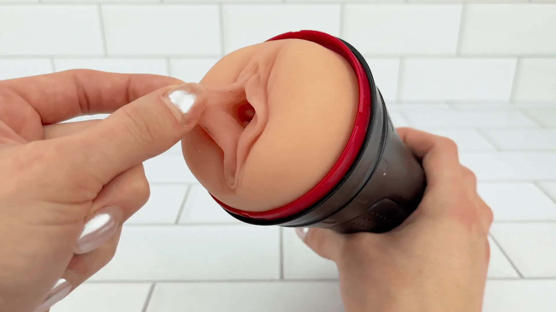 Eachna Realistic Vaginal Masturbator Silicone Stroker with Closed-End Suction