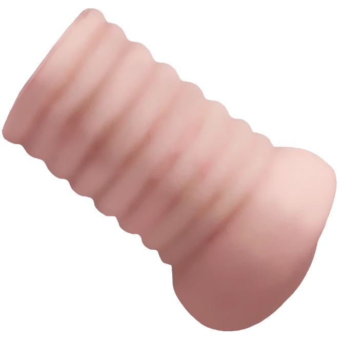 Handheld Real Feel Pussy Masturbator with Textured Tight Hole