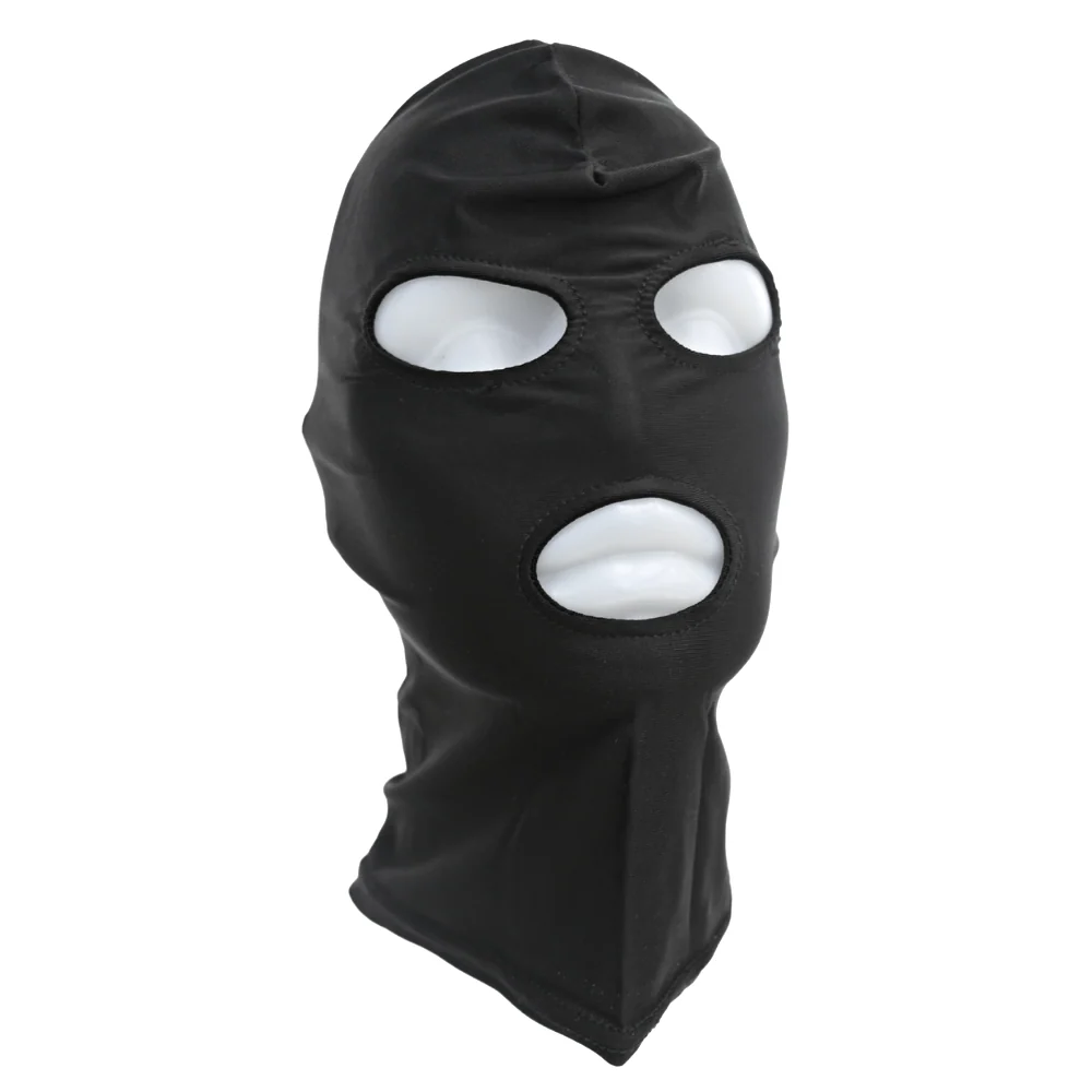 Open Mouth and Eye Bondage Hood Head Mask, Two Styles