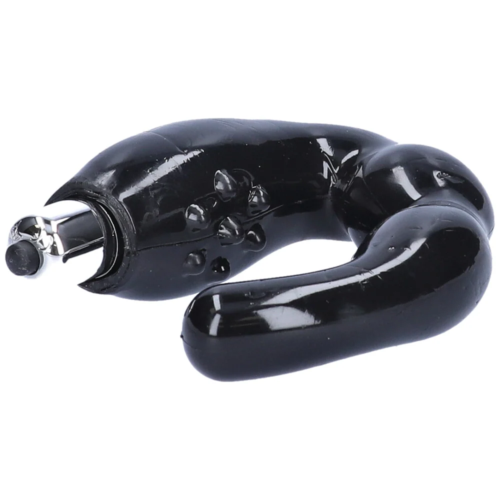Curved Vibrating Prostate Massager with Taint Ticklers