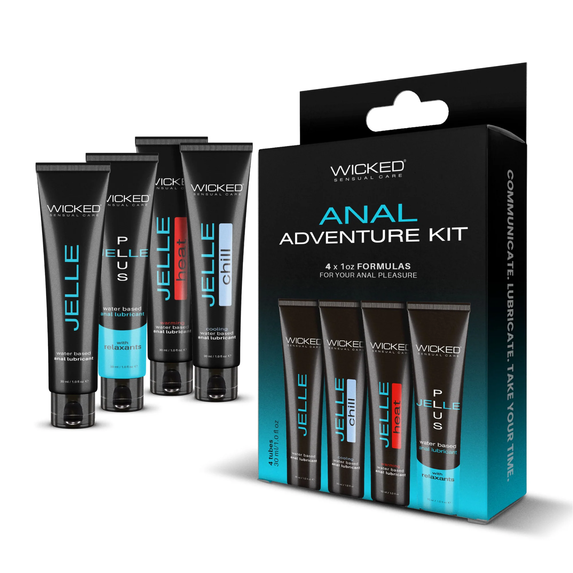 Wicked Sensual Care Anal Adventure Kit 旅行润滑液试用装