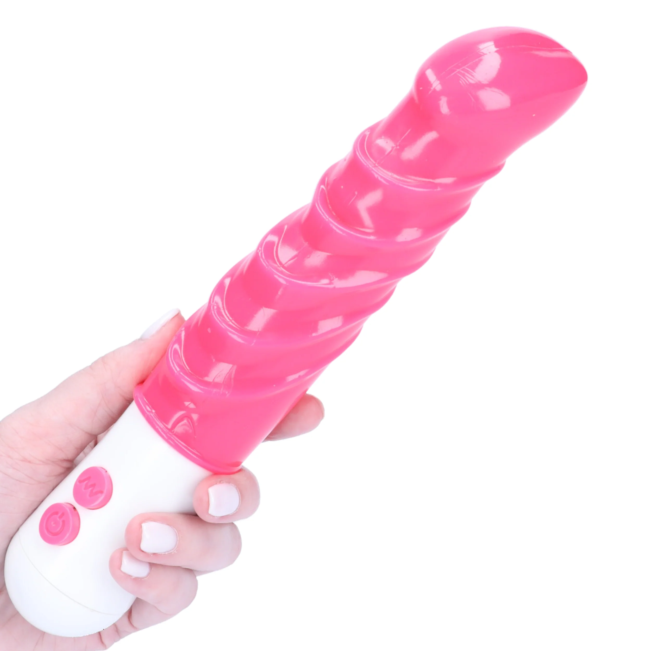 诱惑粗纹震动假阳具