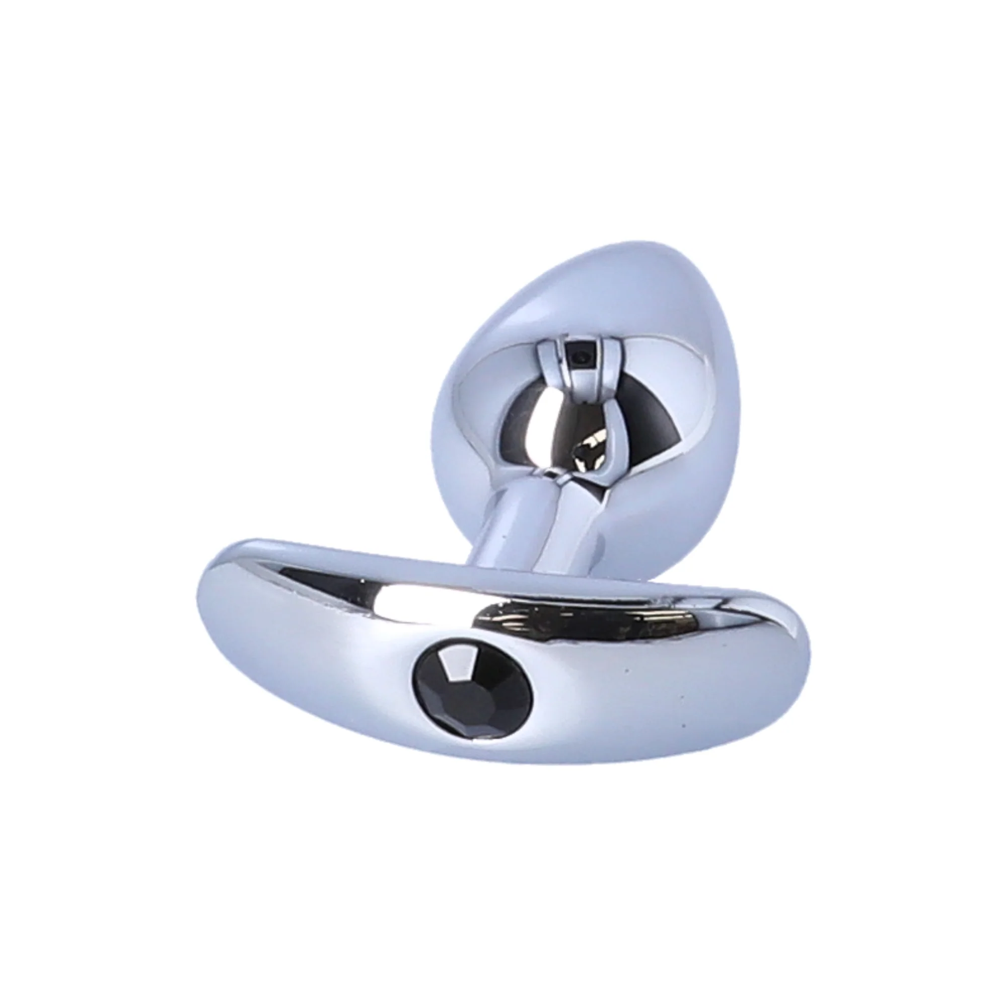Tapered Metal Butt Plug with Jewel & Detachable Screw Plug - Available in 3 Sizes!
