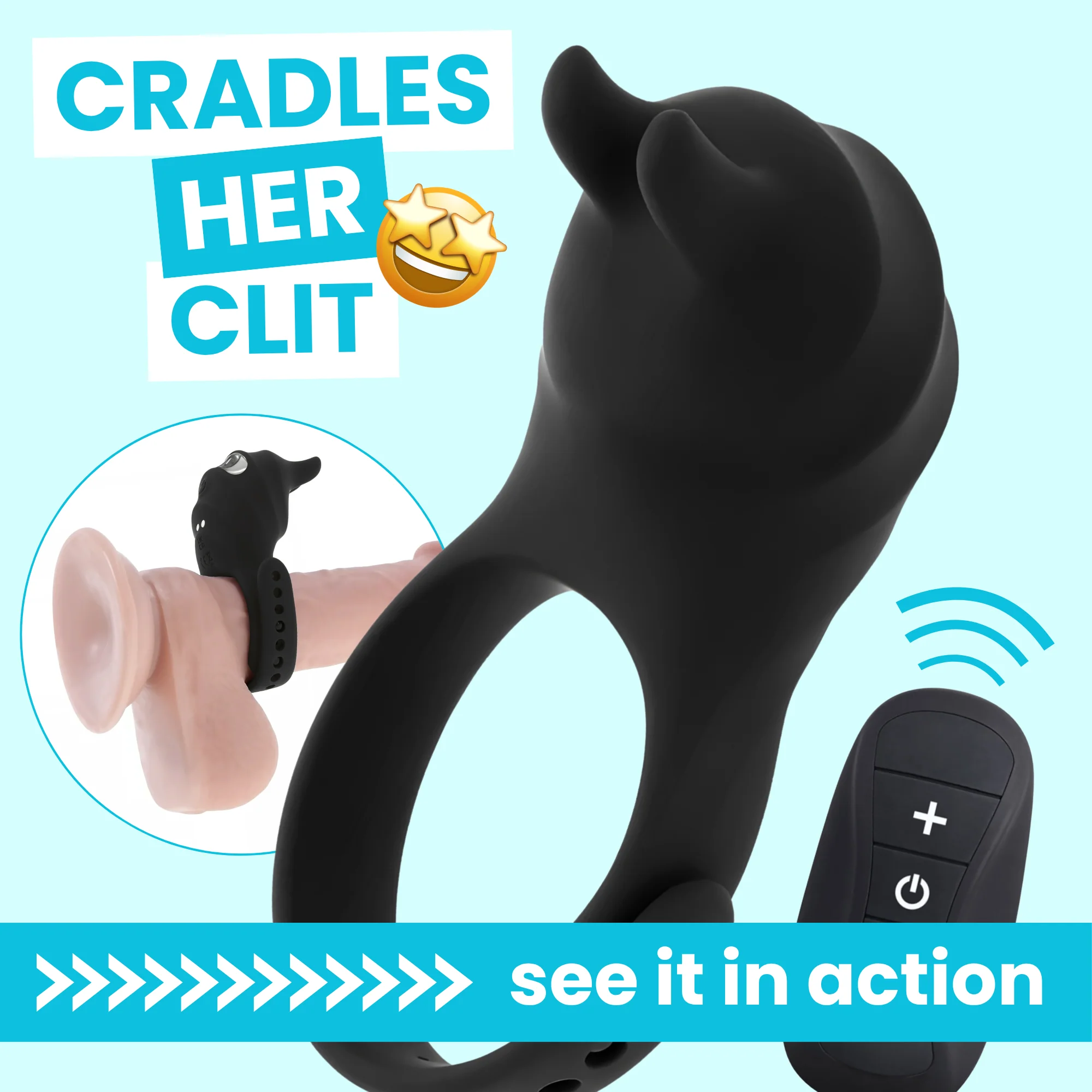 Adjustable Vibrating Couple's Cock Ring - Find Your Perfect Fit For Harder Erections & Clit-Teasing Vibes!