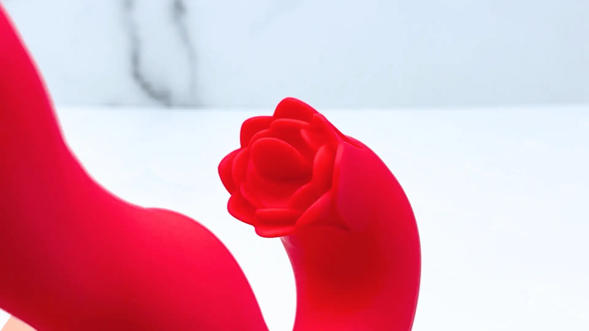 Twirling Tongue Tease - Silicone Rotating G-Spot Vibe & Clit Licking Rose