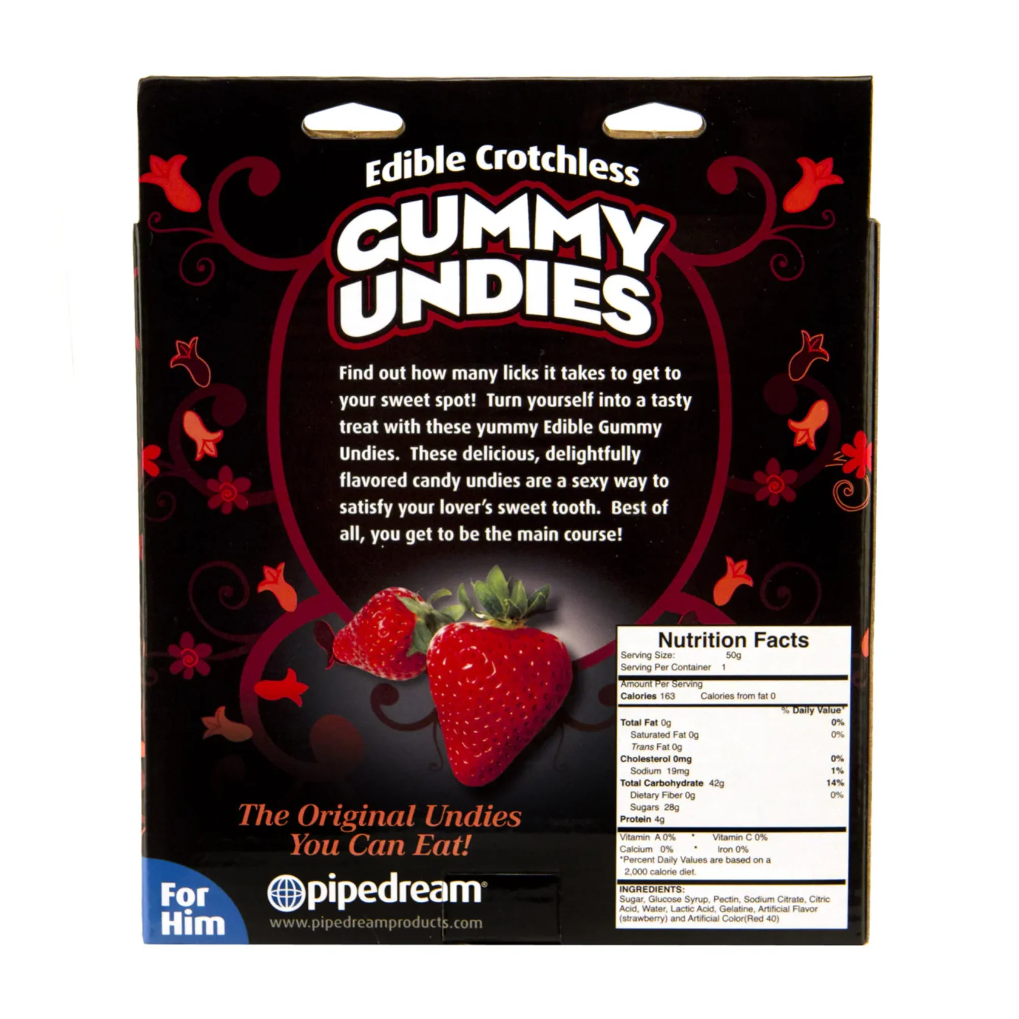 Edible Male Gummy Undies in Sexy Strawberry Flavor