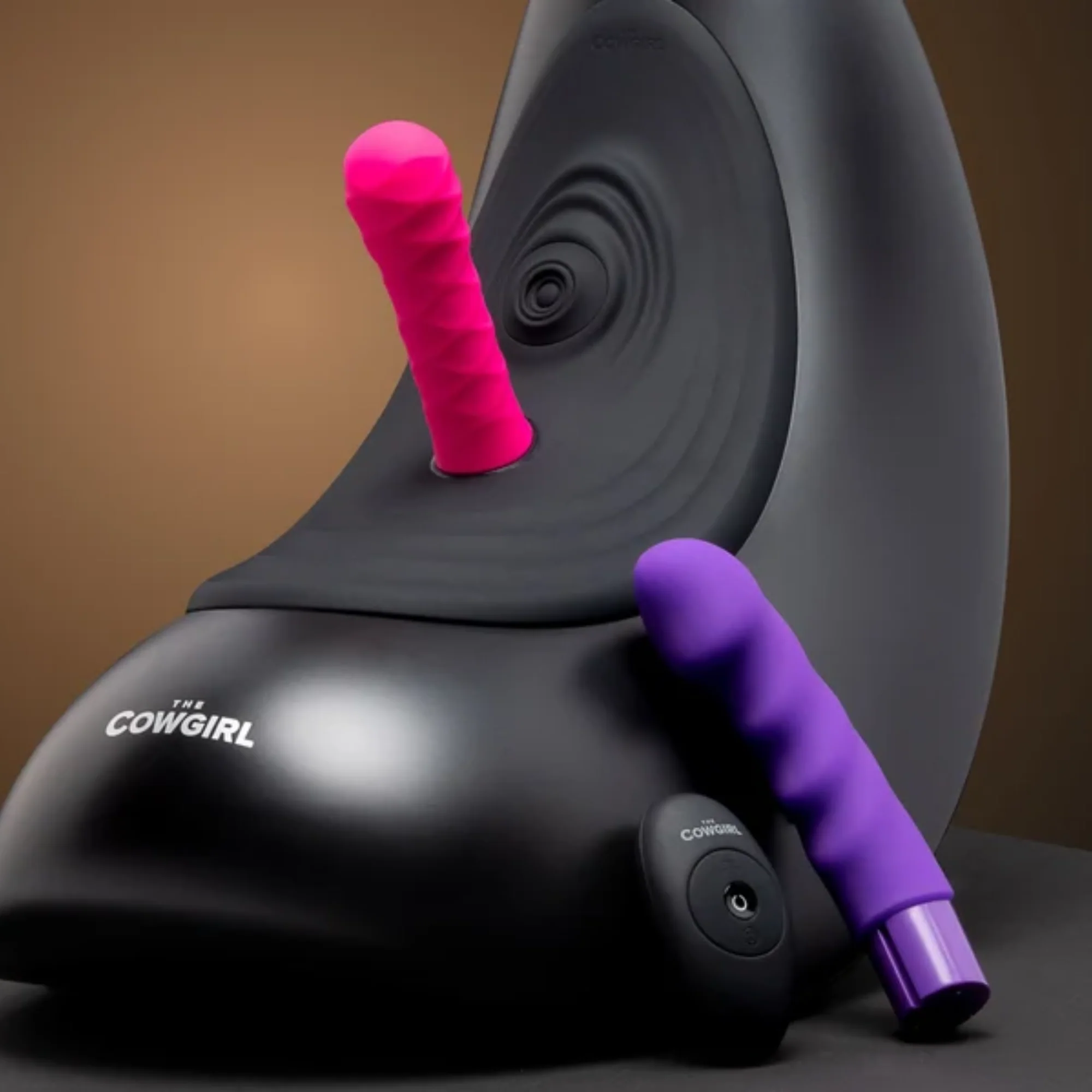 Cowgirl Saddle Premium Sex Machine with Rocking Ride and 2 Dildos