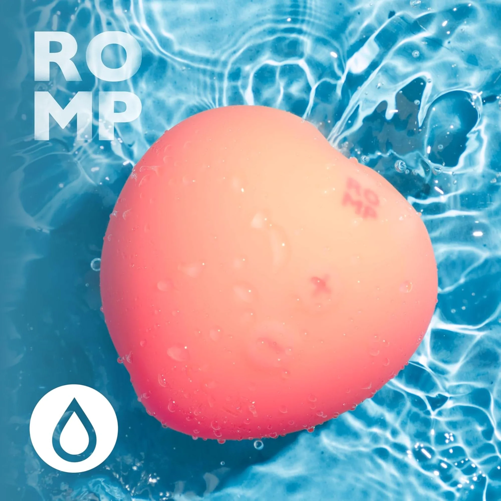 Romp Pink Peach Air Pulse Clit Stimulator with 14 Levels