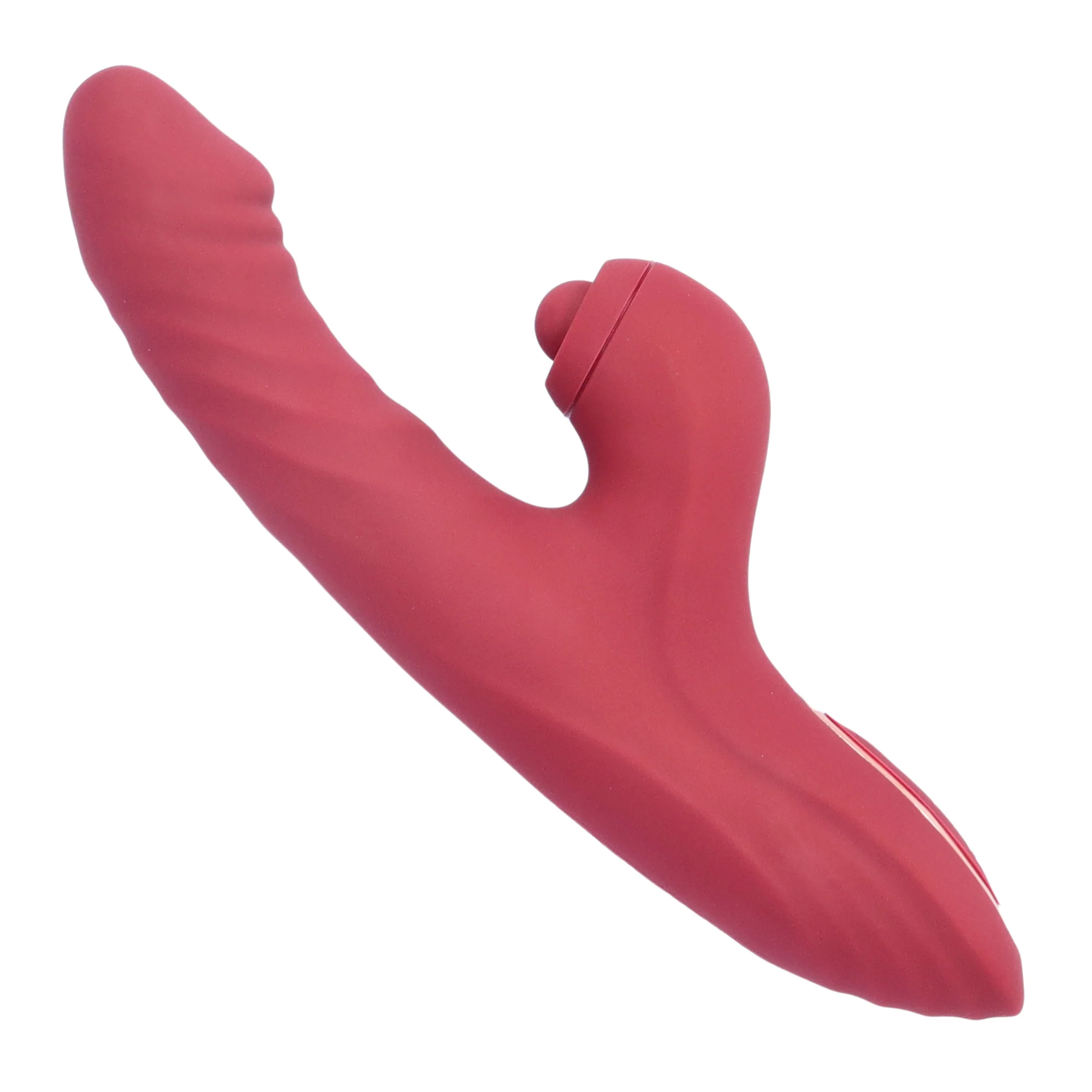 Thrusting Ribbed Rabbit Vibe with Clitoral Nub