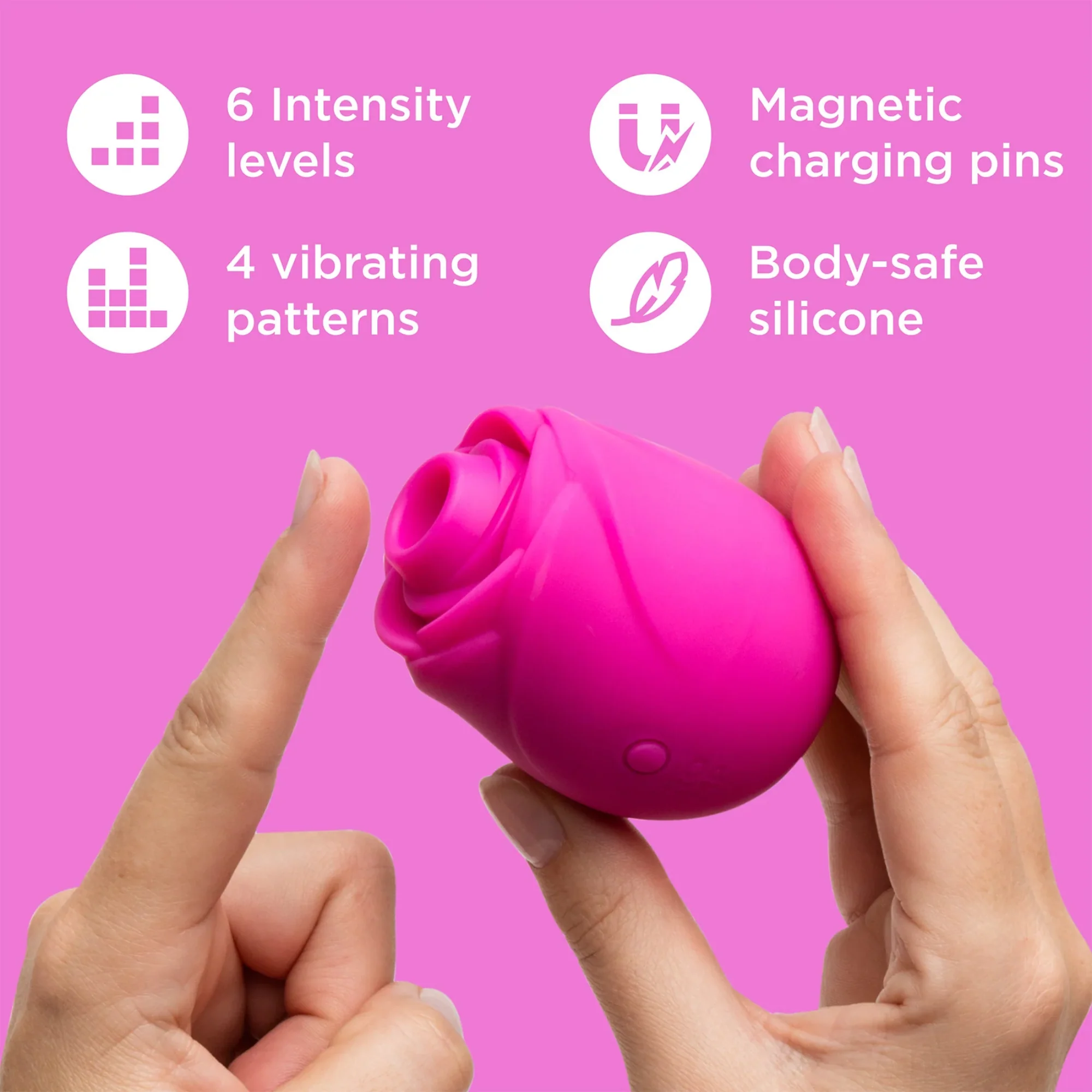 Romp Rose 2.0 Rechargeable Silicone Air Clitoral Stimulator