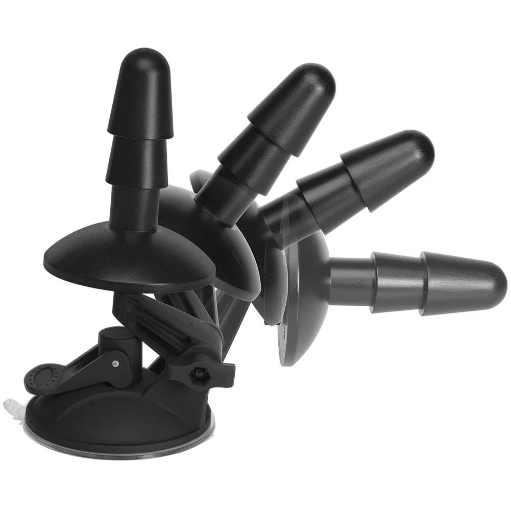 Vac-U-Lock 吸盘配件，实现免提假阳具玩法