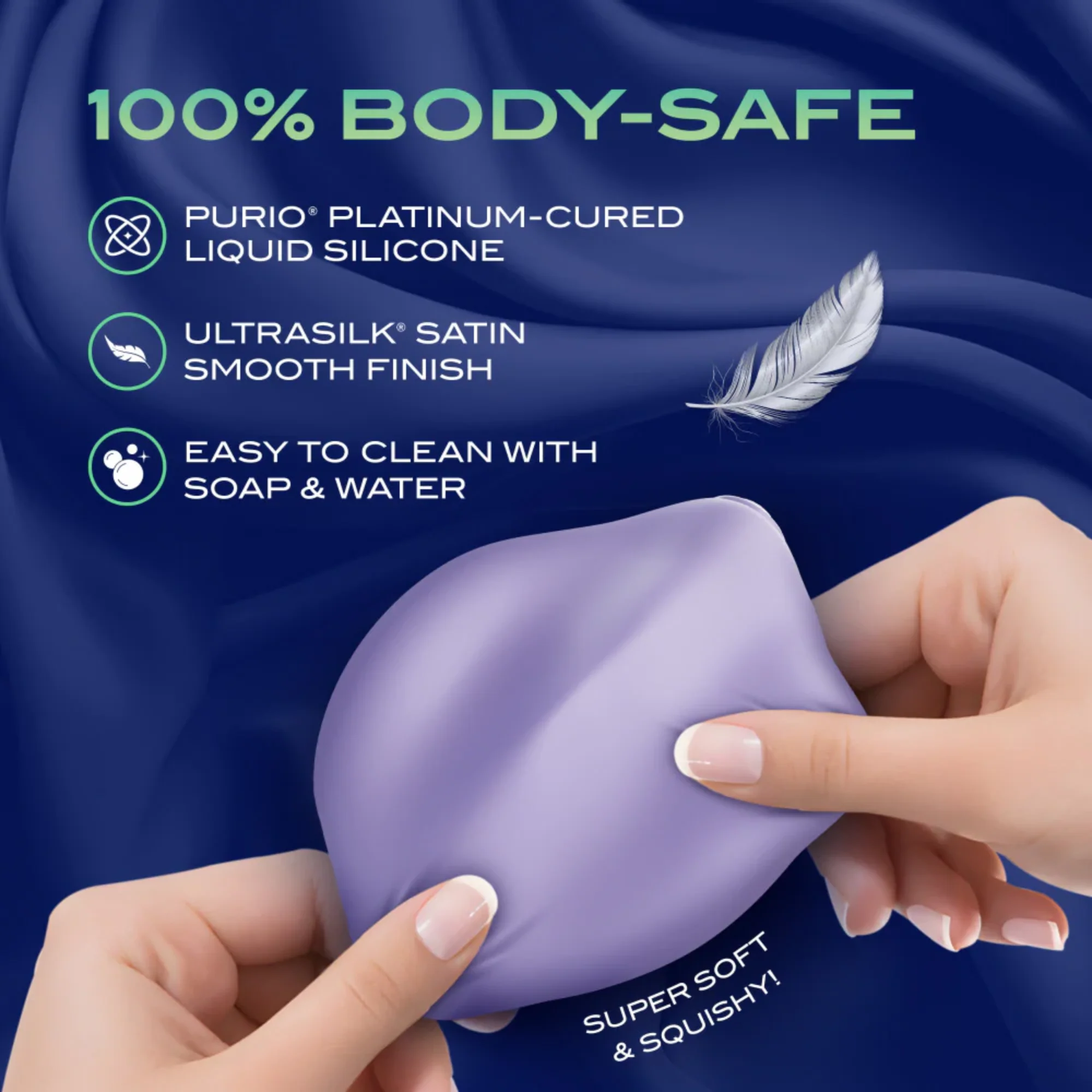 Urself Pulse Pad Rechargeable Silicone Grinder with Remote