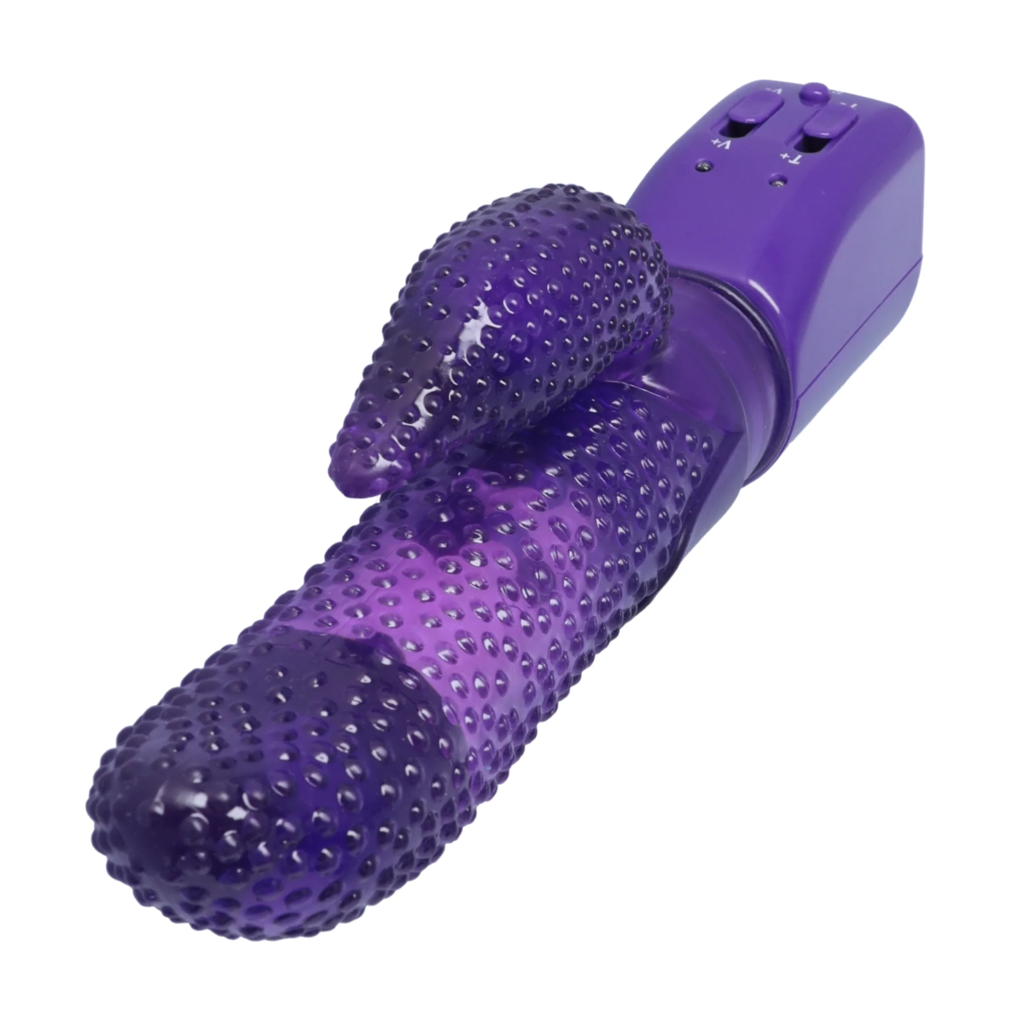 Dual-Action Rotating Tongue G-Spot Vibe with Clitoral Stimulator