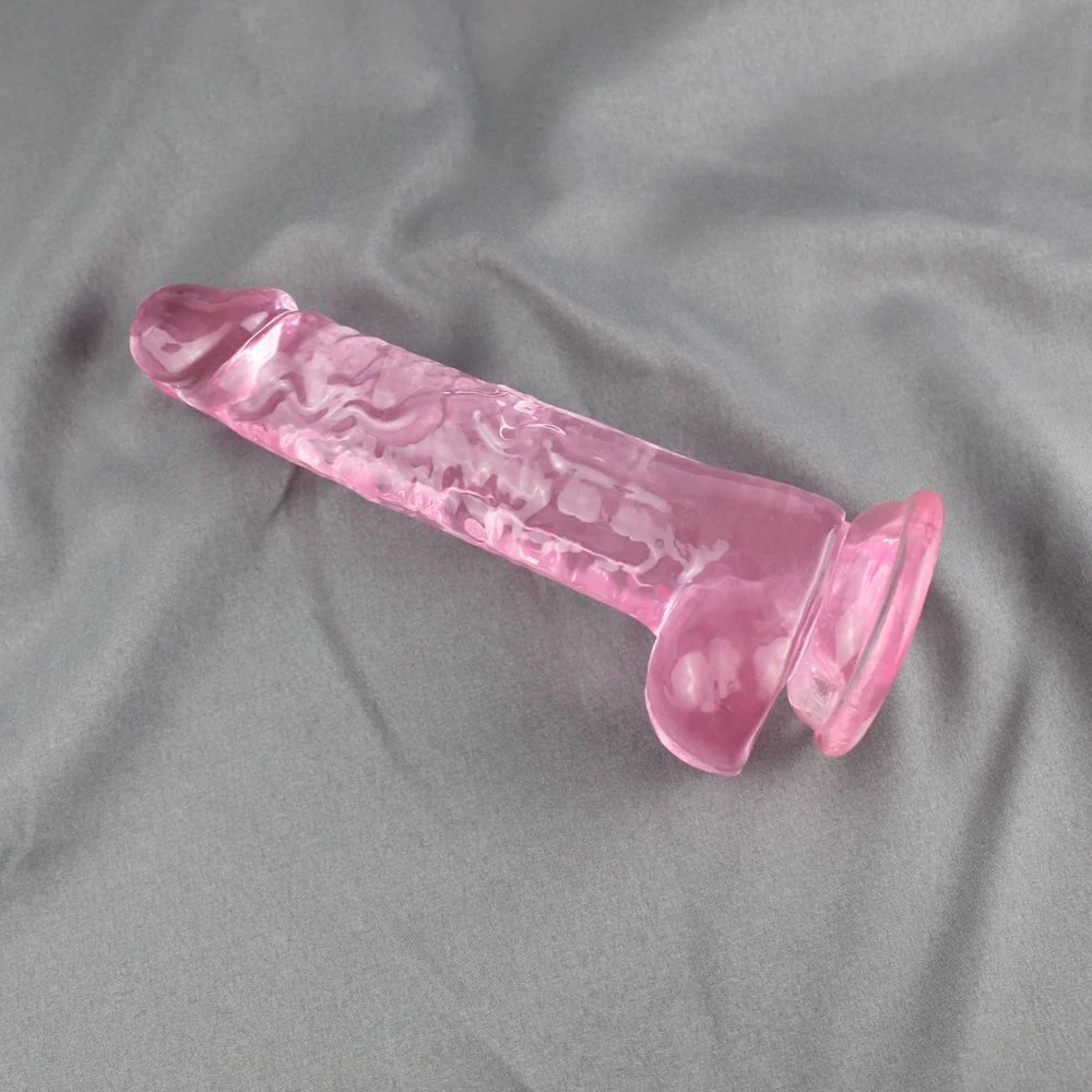Realistic Suction Cup Dildo with Balls - Available in 5 Sizes!