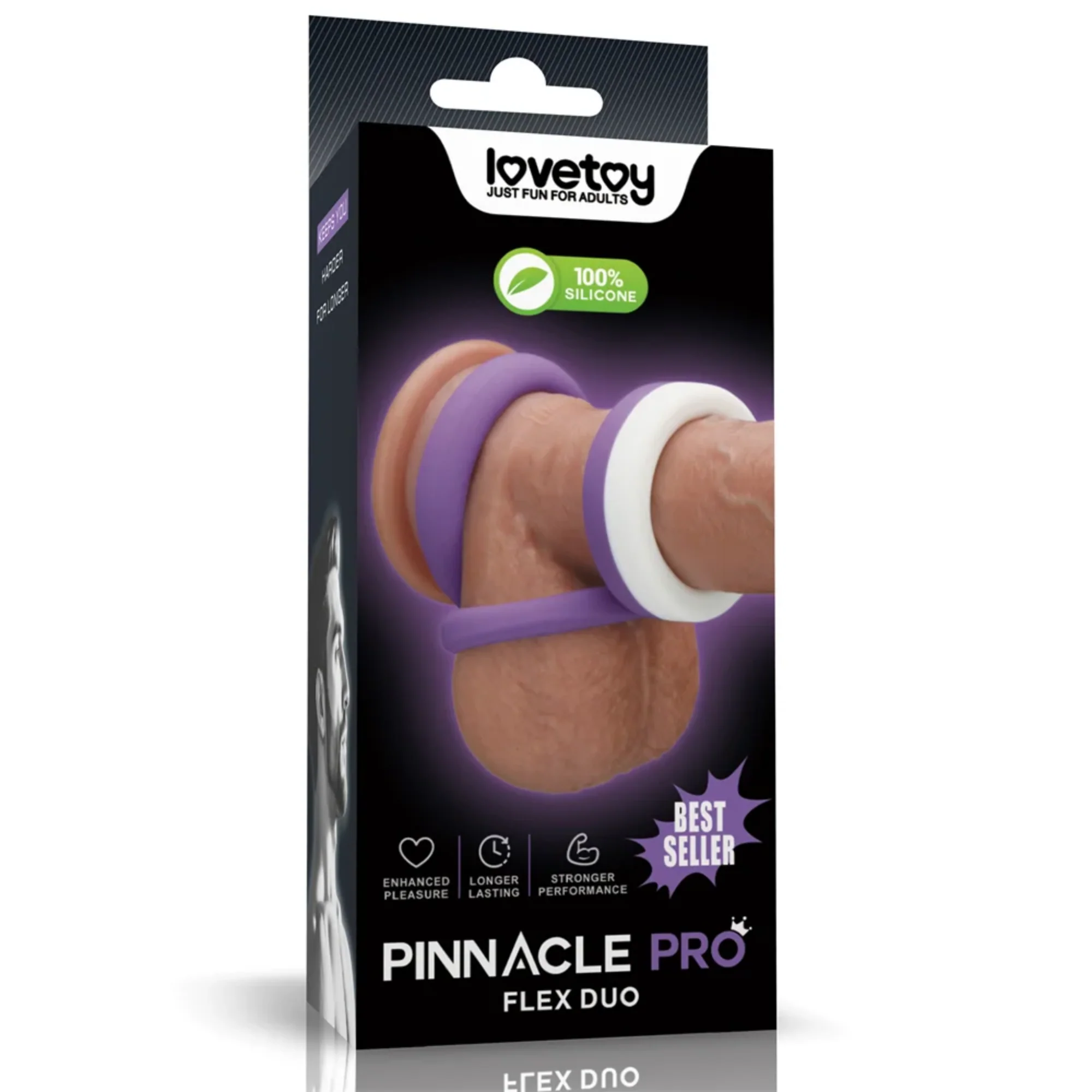 Pinnacle Pro Flex Duo Cock Ring for Custom Shaft and Ball Squeeze