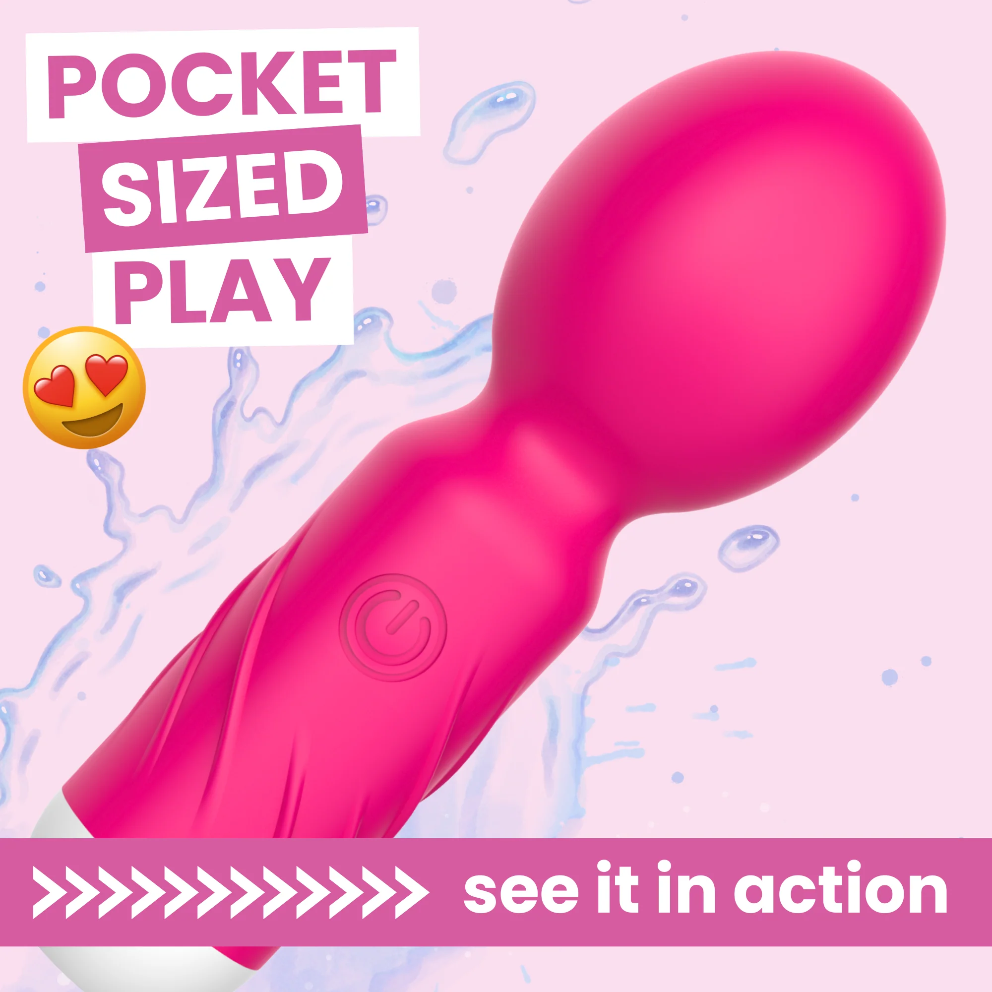 Wanda Mini Pocket Wand Vibrator for Cl*t Play