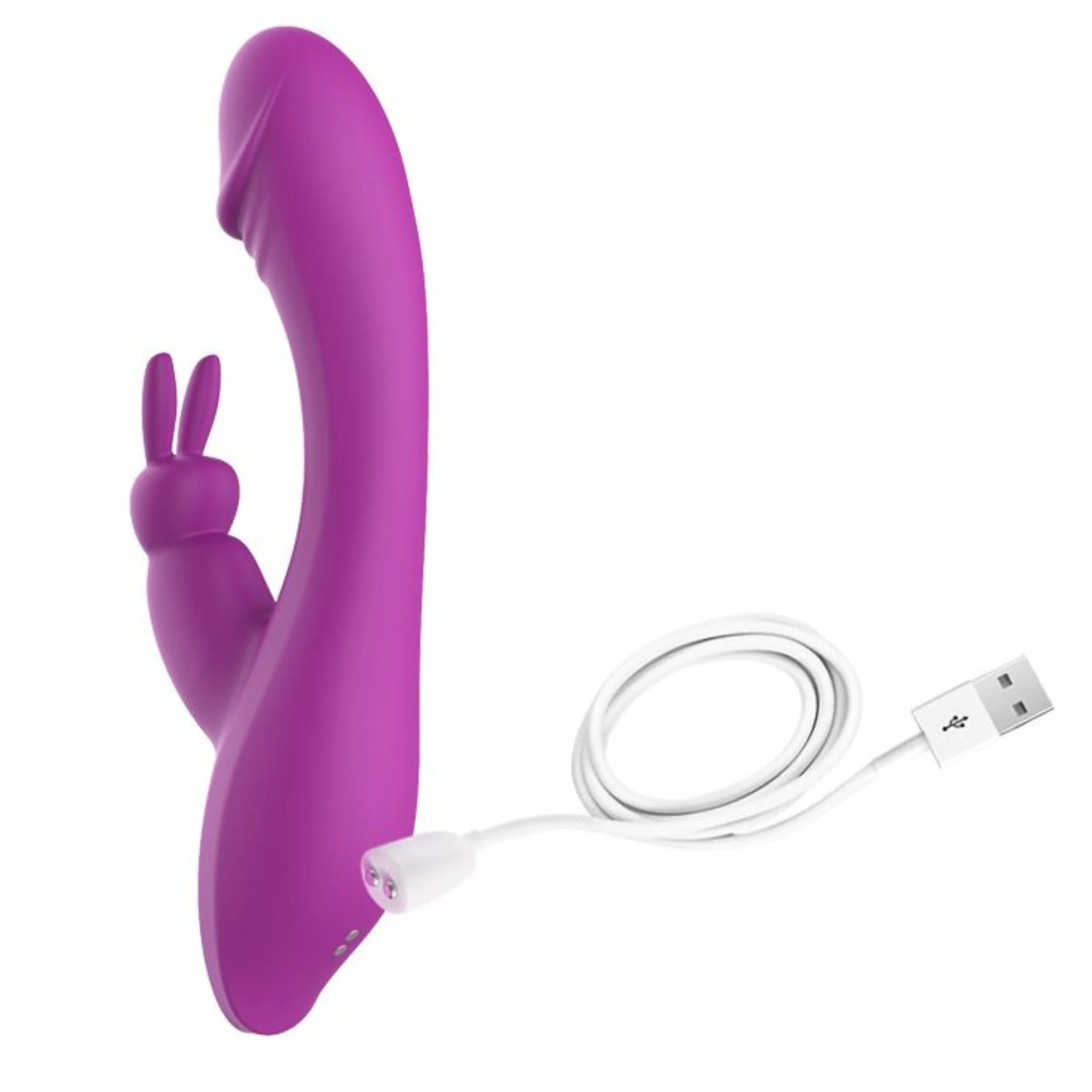 Bunny Boy Silicone Realistic Rabbit Vibrator, Waterproof and Rechargeable