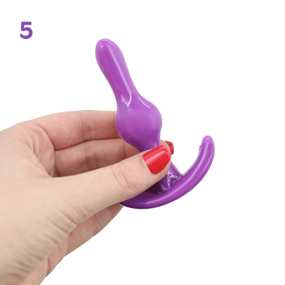 6-Piece Anal Plug Training Set for Beginners in TPE