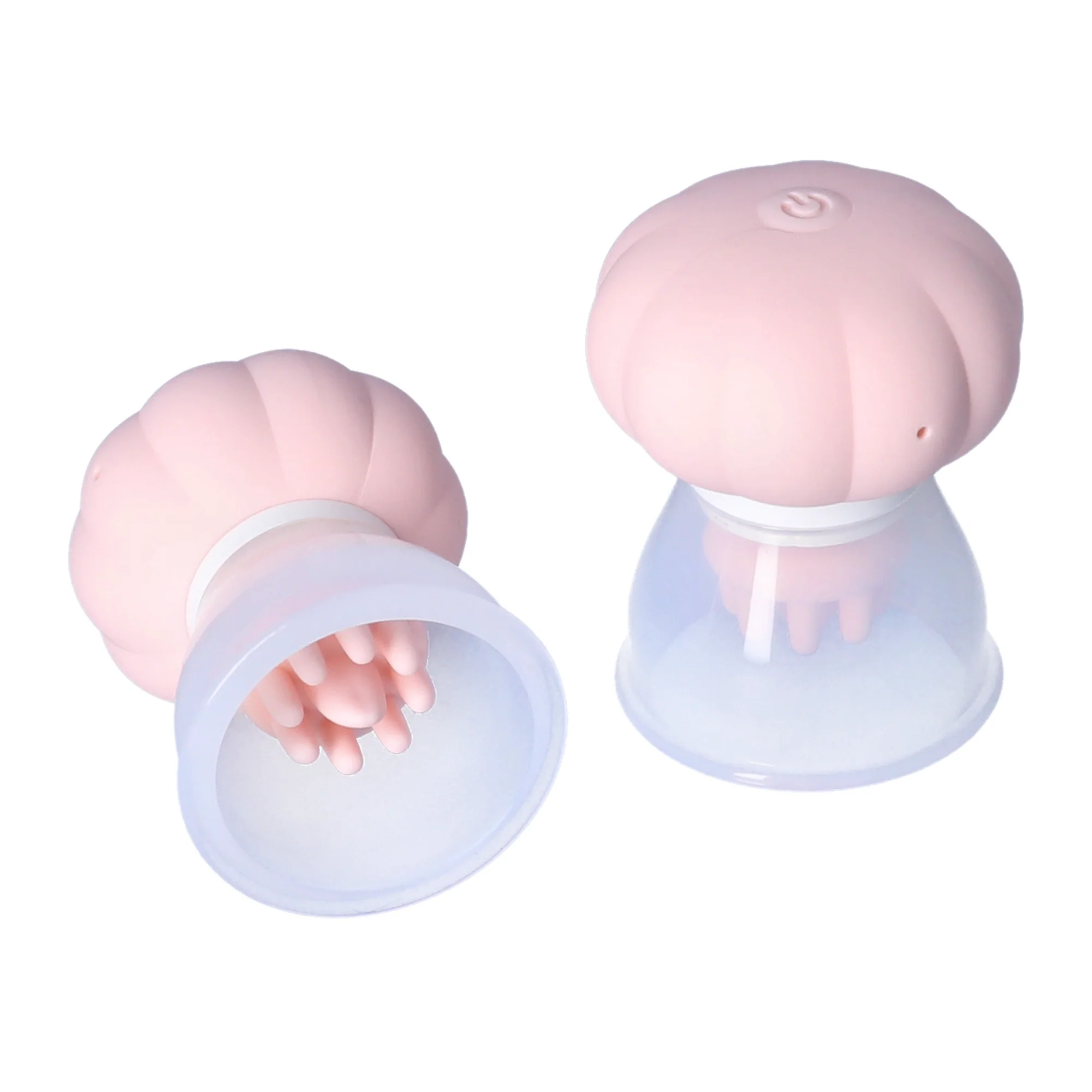 Twist Tease Vibrating & Rotating Nipple Suckers - Comes with 2 Attachments