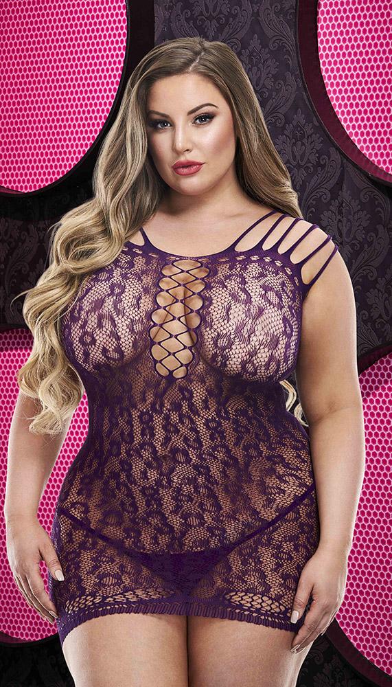 Lapdance Ultra-Strappy Lace Mini Dress for a Bold Night In
