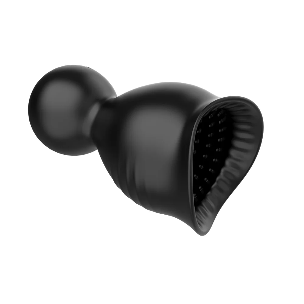 Eros Penis Head Massager with 9 Vibration Modes and Textured Sleeve