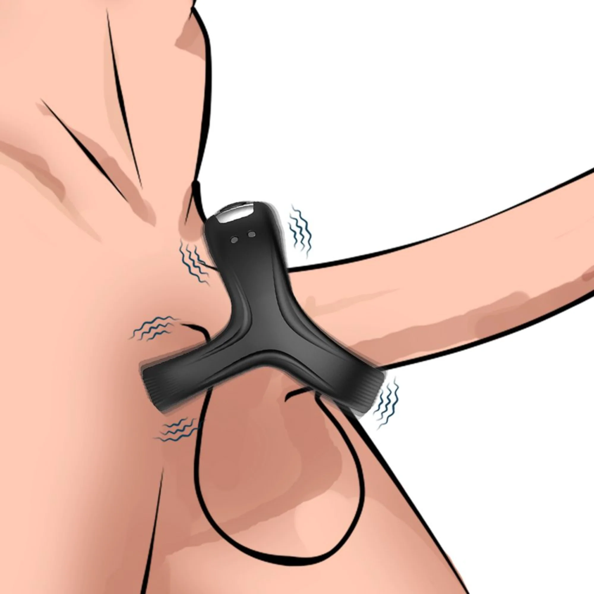 Vibrating Dual Cock Ring - Enhance Your Stamina & Amplify Your 'O's!