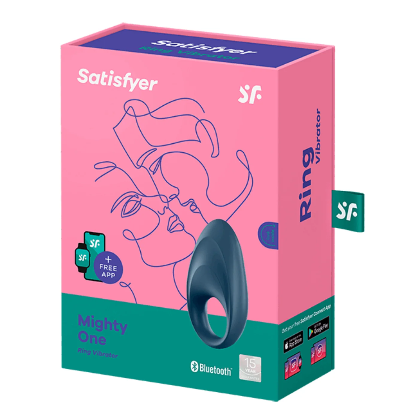 Satisfyer Mighty One 戒指振动器 3档速度 7种模式