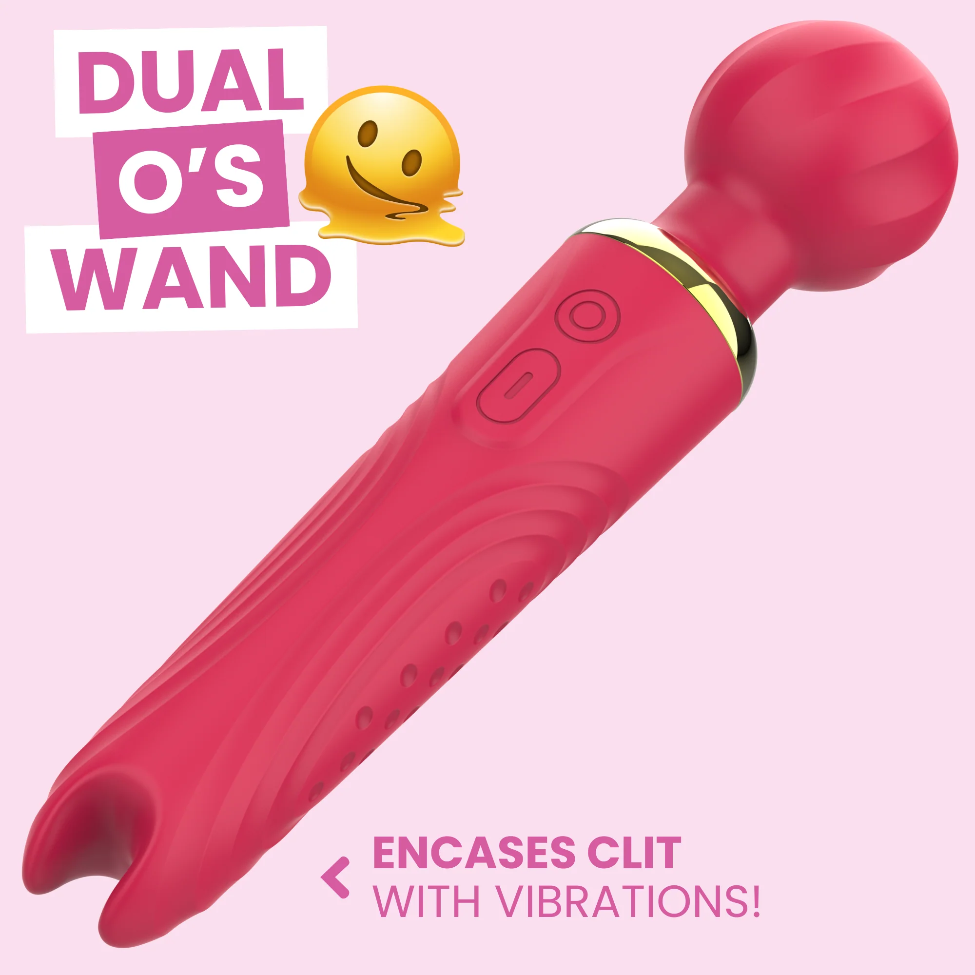 Delight Duo Dual-Ended Wand Massager with 10 Vibration Settings