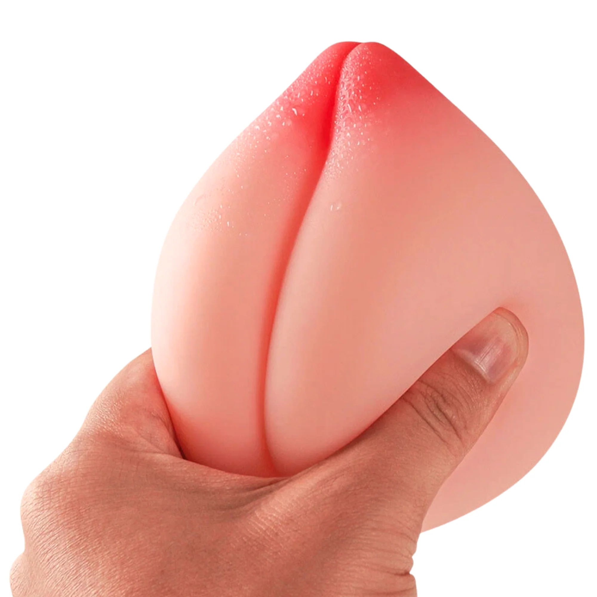 Tits & Ass Peach Masturbator With Dual POV Textured Sleeve