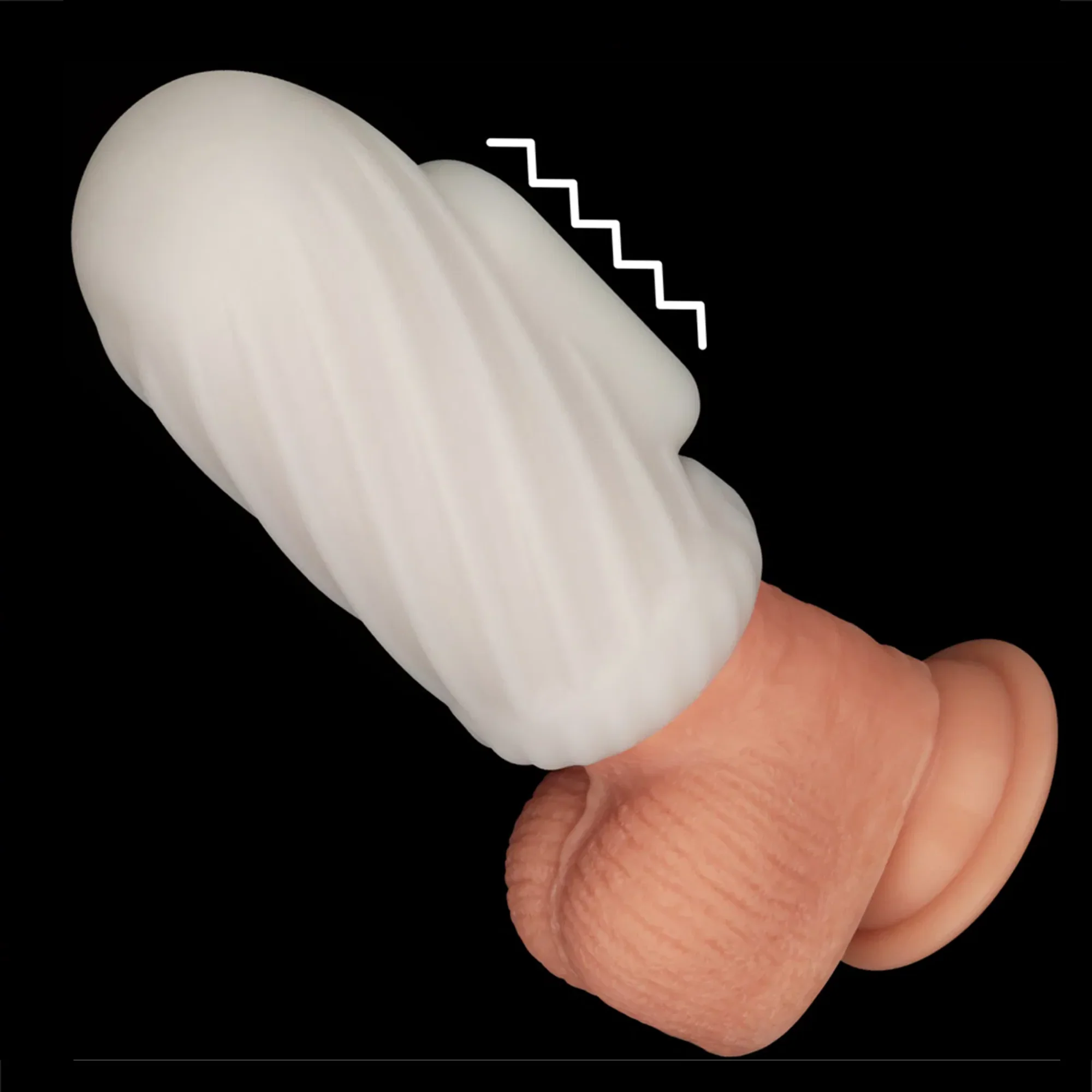 Knights Ring Vibrating Dual Purpose Sleeve-Spiral