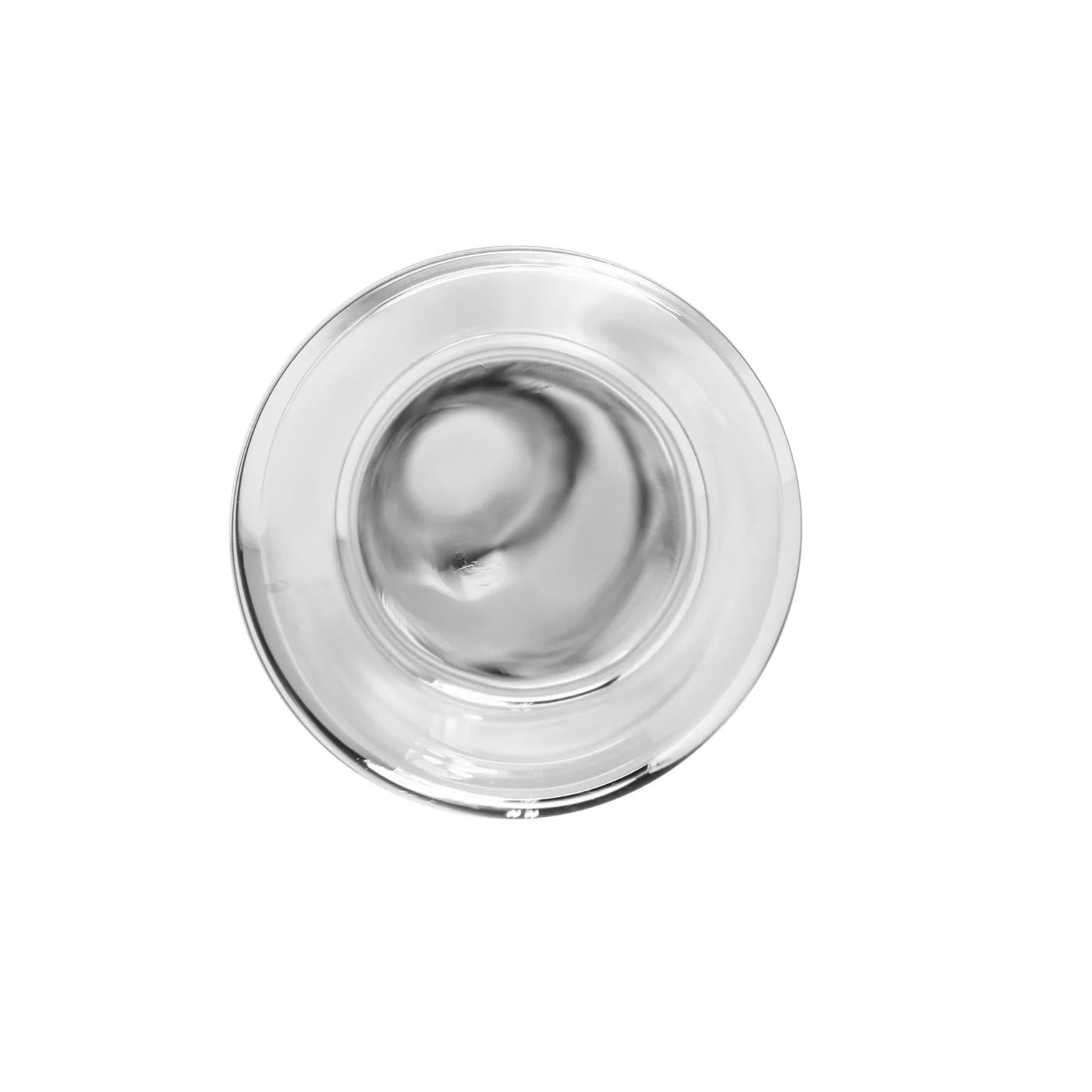 Smooth Glass Anal Plug with Tapered Tip and Velvet Bag