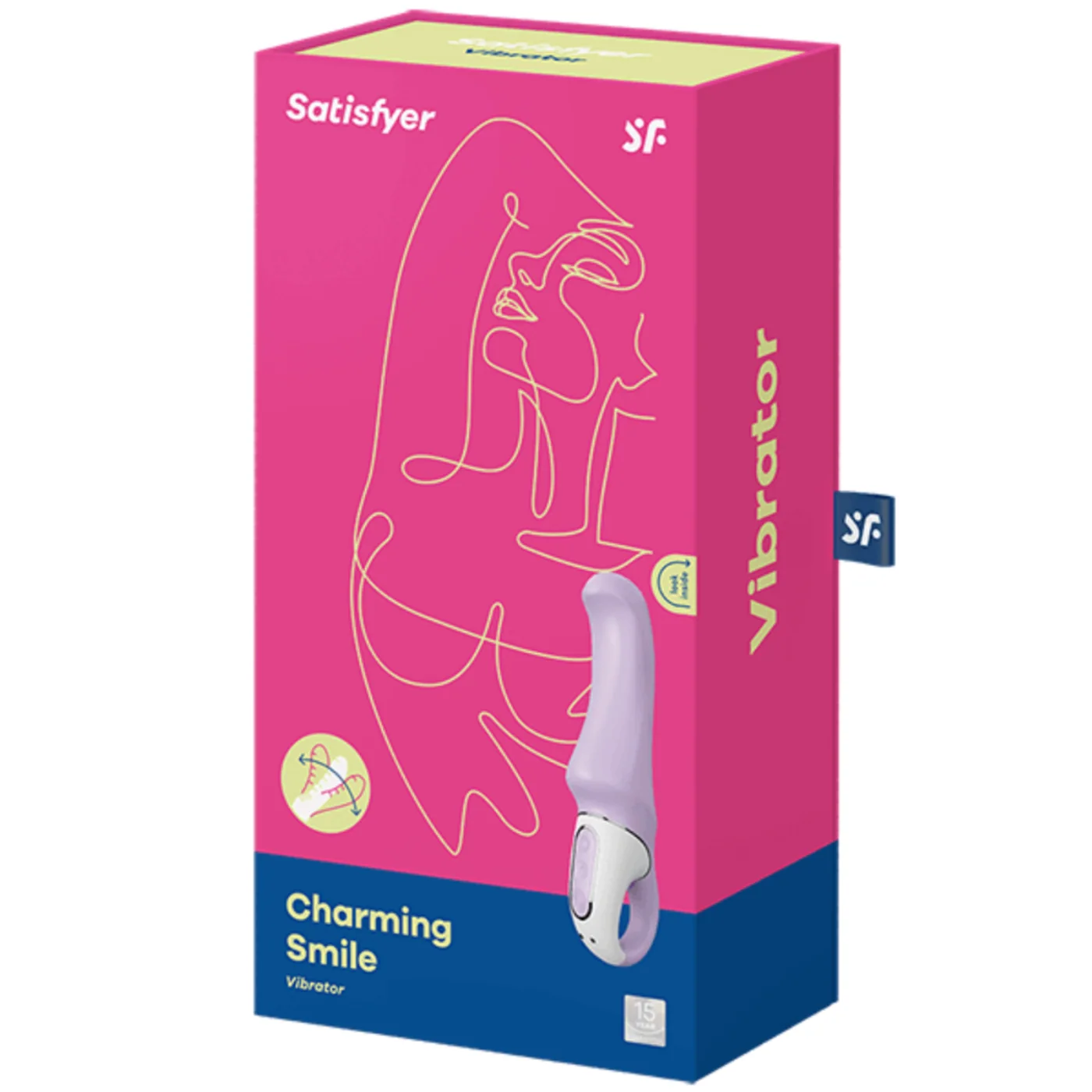 Satisfyer Charming Smile Flexible Silicone G-Spot Vibrator for Internal Pleasure