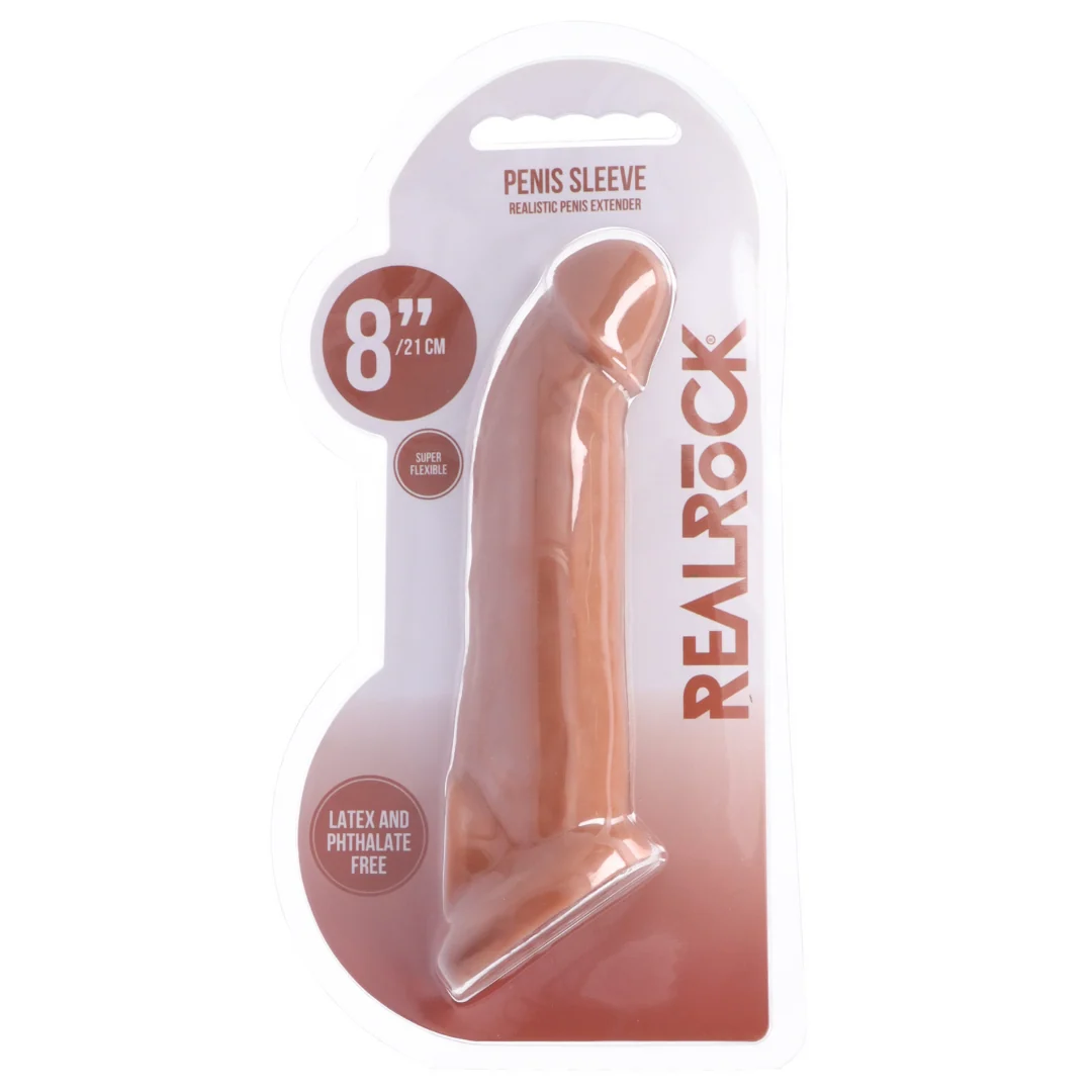 RealRock Realistic 8 Inch Penis Sleeve for Couples