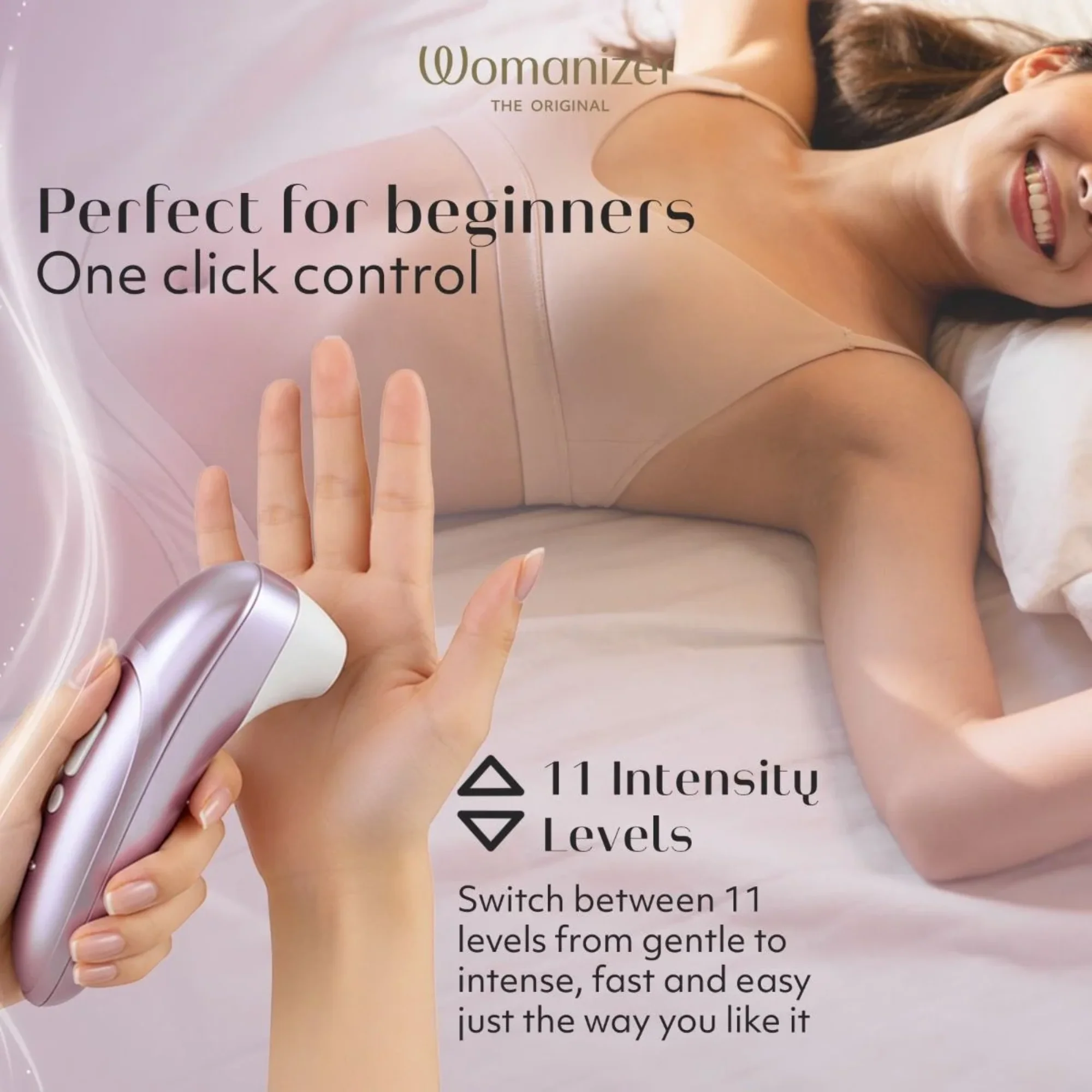 Womanizer Pro Rechargeable Silicone Air Pulse Clit Stimulator