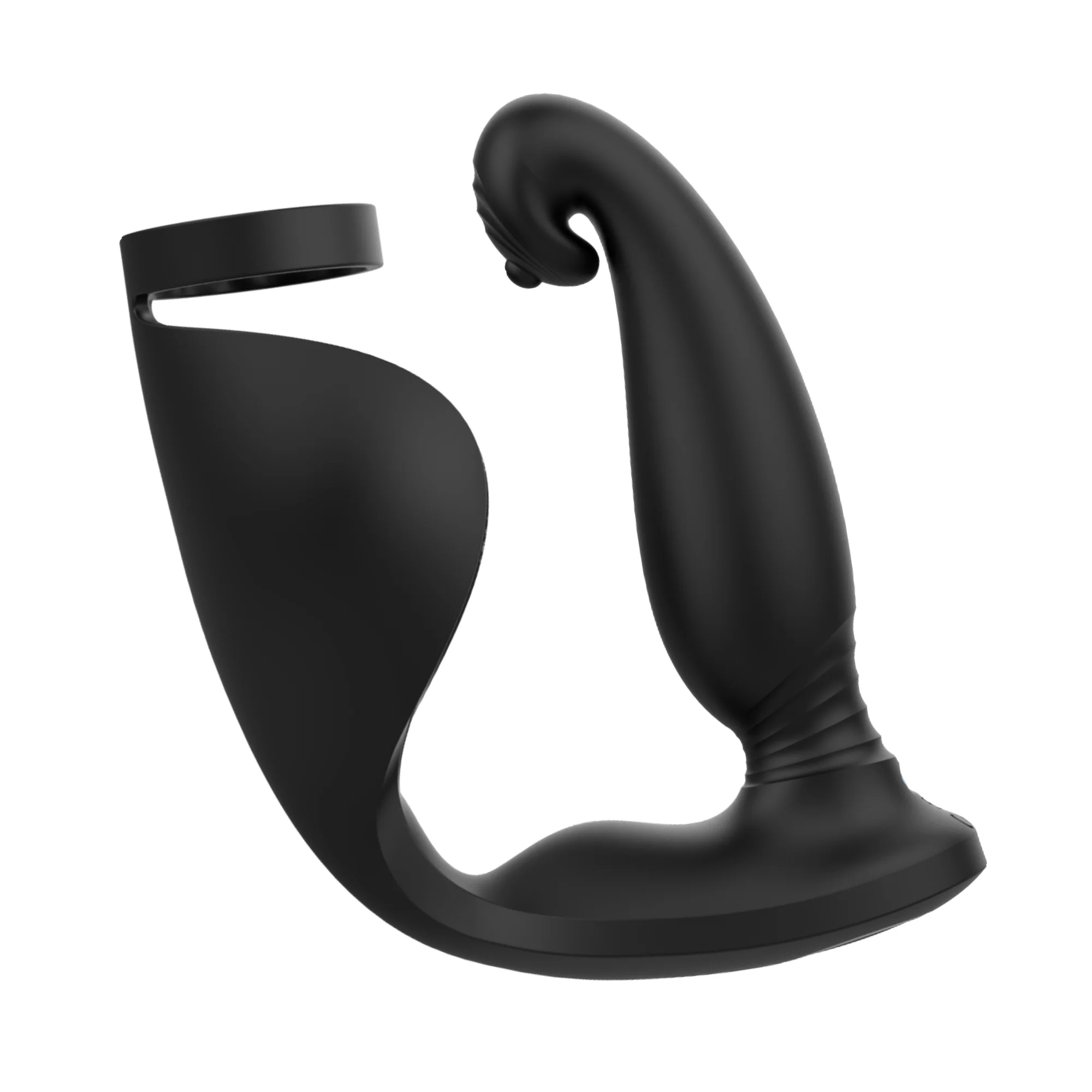 Triple Stimulation Cock Ring -  Stay Harder While Vibes Hit Your P-Spot, Balls & Taint!