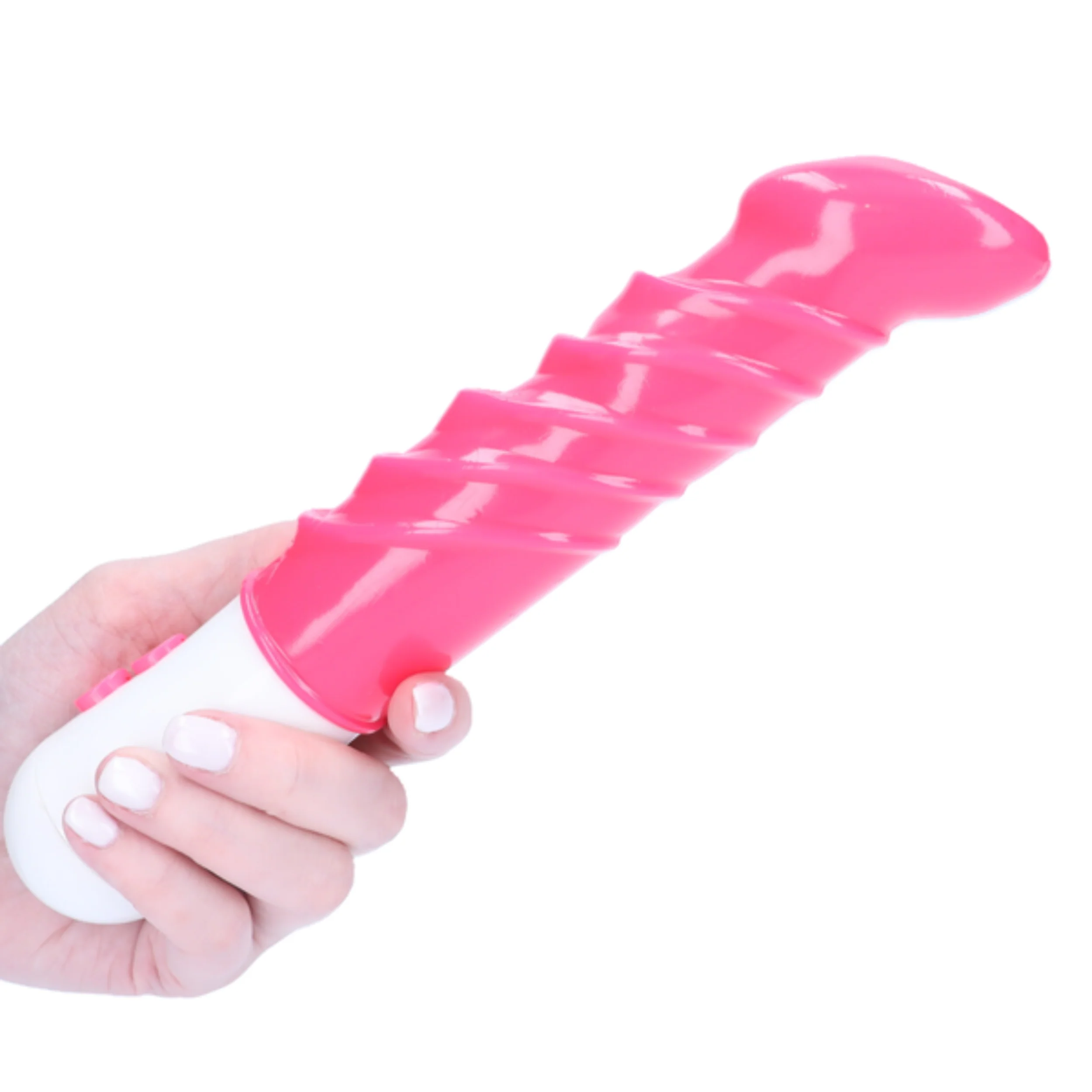 诱惑粗纹震动假阳具