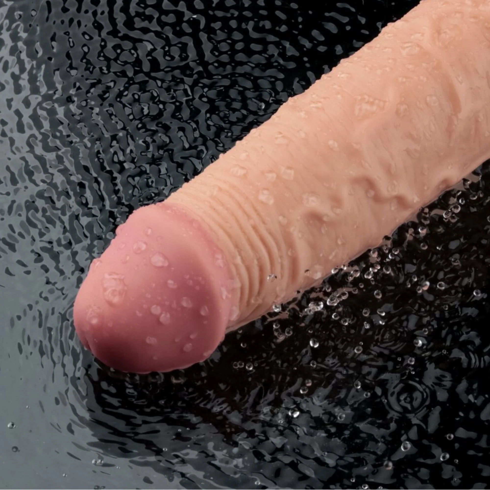 9.5" Realistic Waterproof Dildo Vibe - Feel This Girthy Shaft Fill You With Intense Vibrations!
