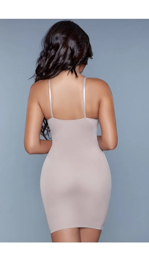 BeWicked Curved Craze Seamless Shapewear Dress Deep V Half Slip