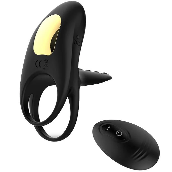 Wireless Clit Teasing Dual Erection Enhancing Ring with 10 Vibration Modes