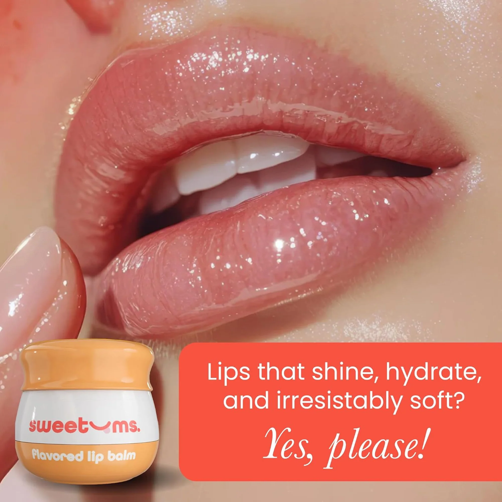 Sweetums Flavored Lip Balm in Peach, Vanilla and Sweet Cherry