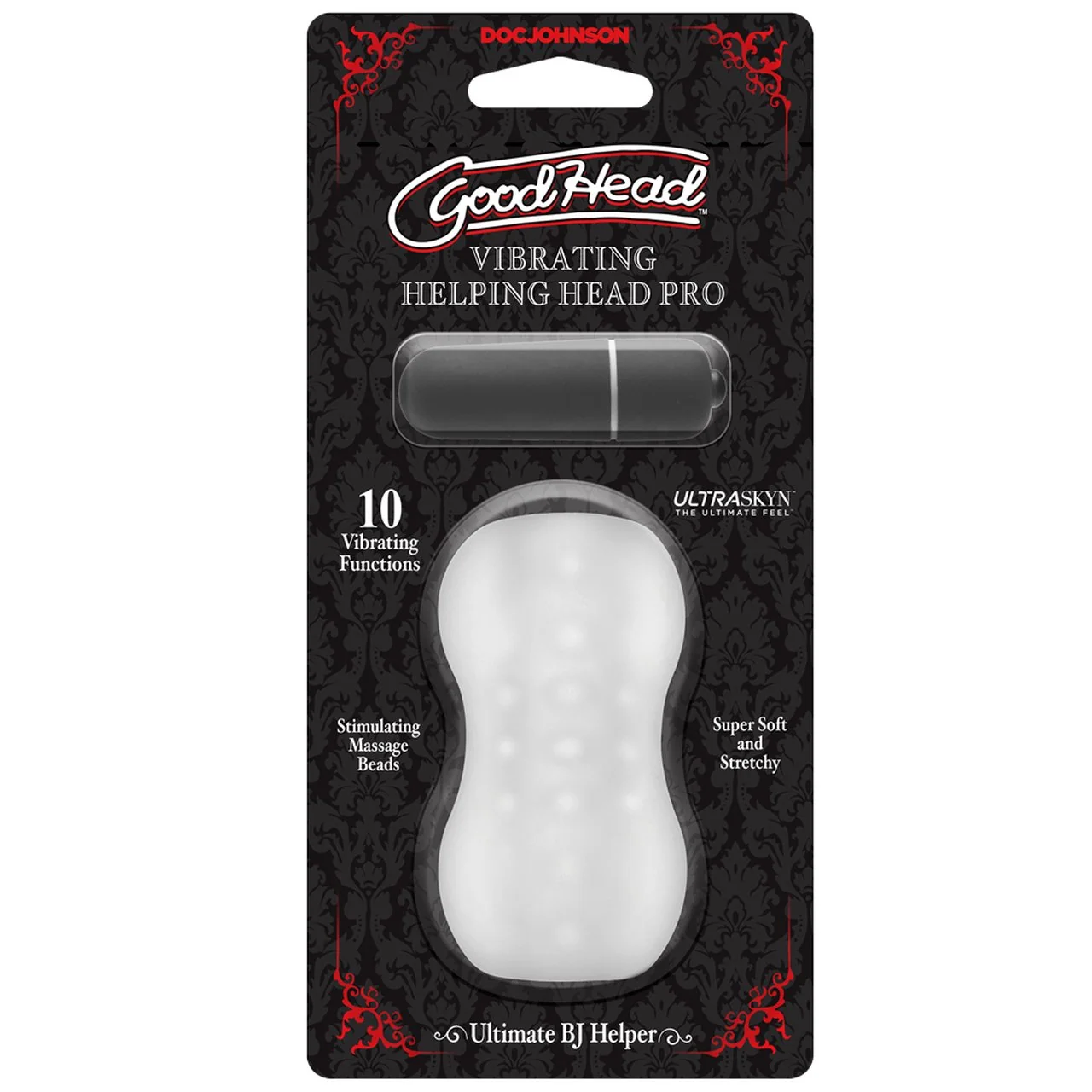 GoodHead Ultimate Vibrating BJ Helper Open-Ended Stroker