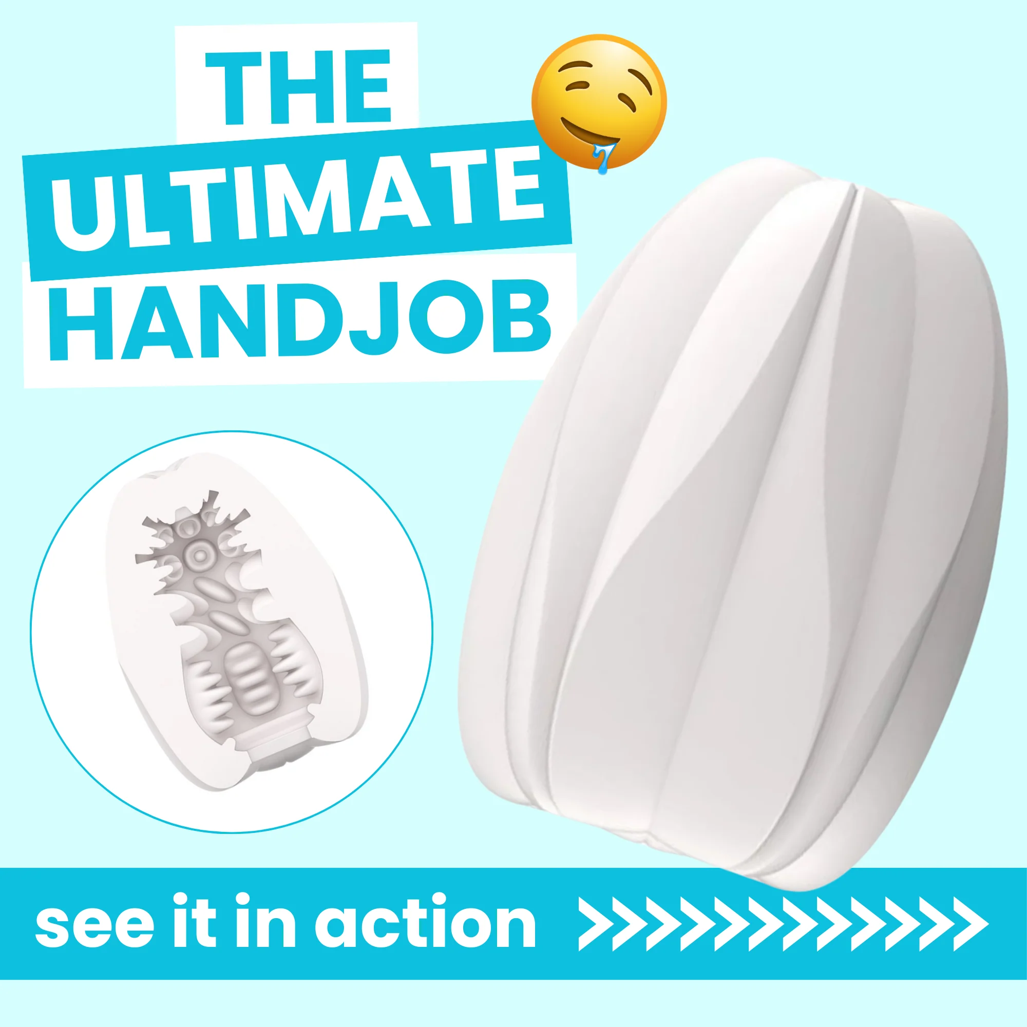Cherry Blossom Masturbator Egg With Storage Case And Pleasure Nubs