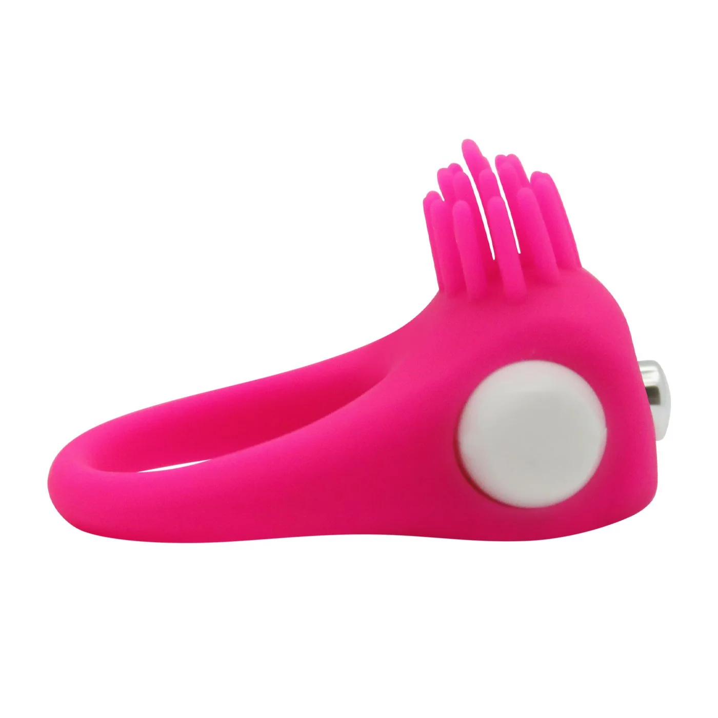 Vibrating Cock Ring With Nubby Ticklers for Couples