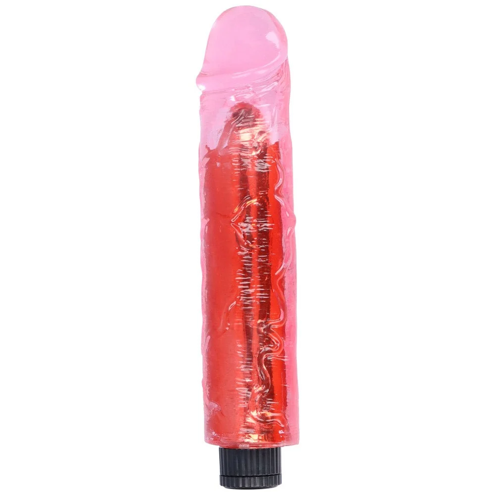 8 Inch Long Deep Penetration Vibrating Dildo for G-Spot Play