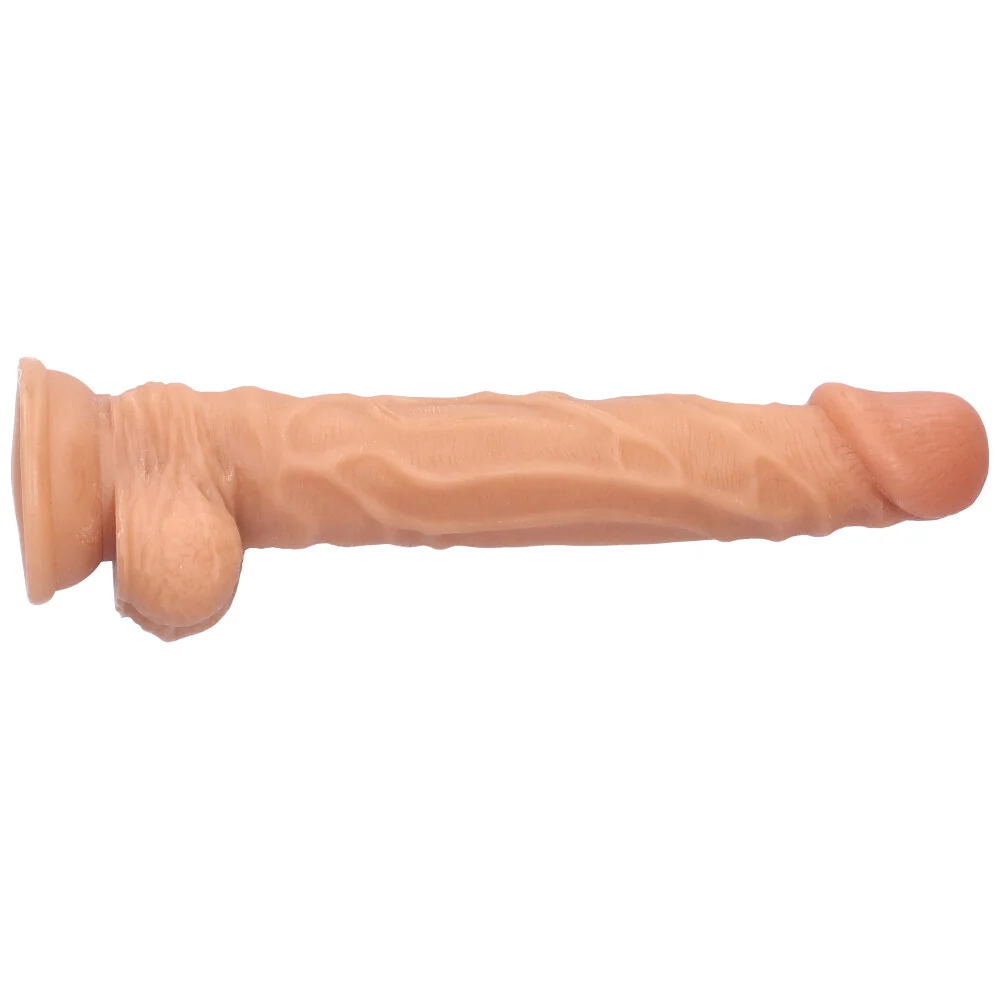 9 Inch Real Skin免手持吸盘假阳具